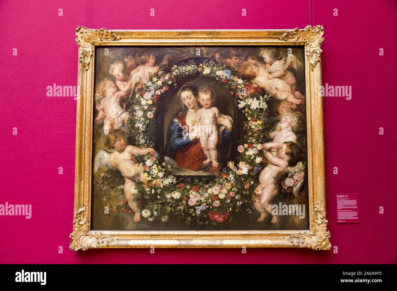 Rubens une Bruggel Madona dans Alte Pinakothek Banque D'Images