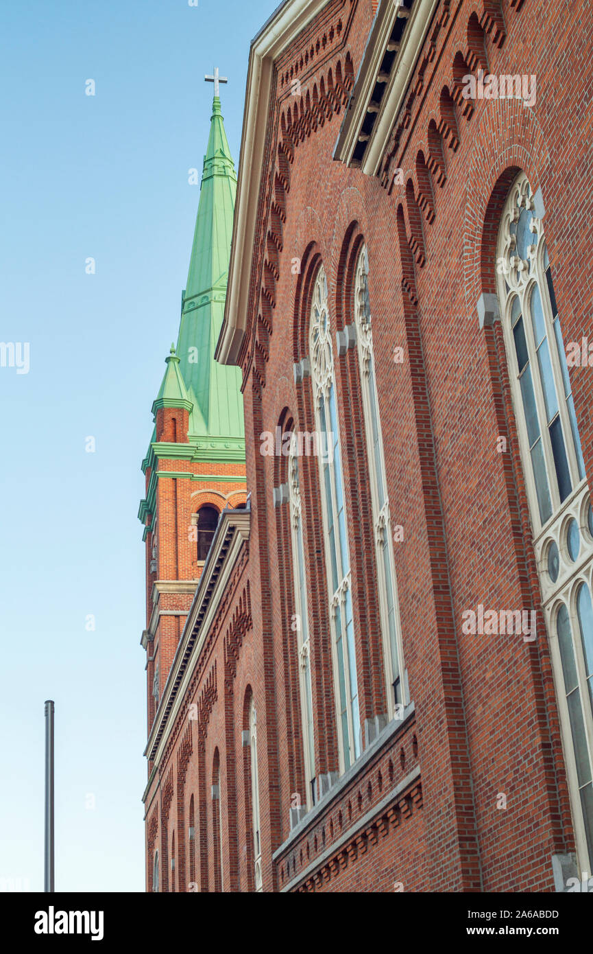 Utica, New York - Oct 23, 2019 : Église catholique St Johns, situé au 240 Bleecker St, Utica, NY 13501 Banque D'Images