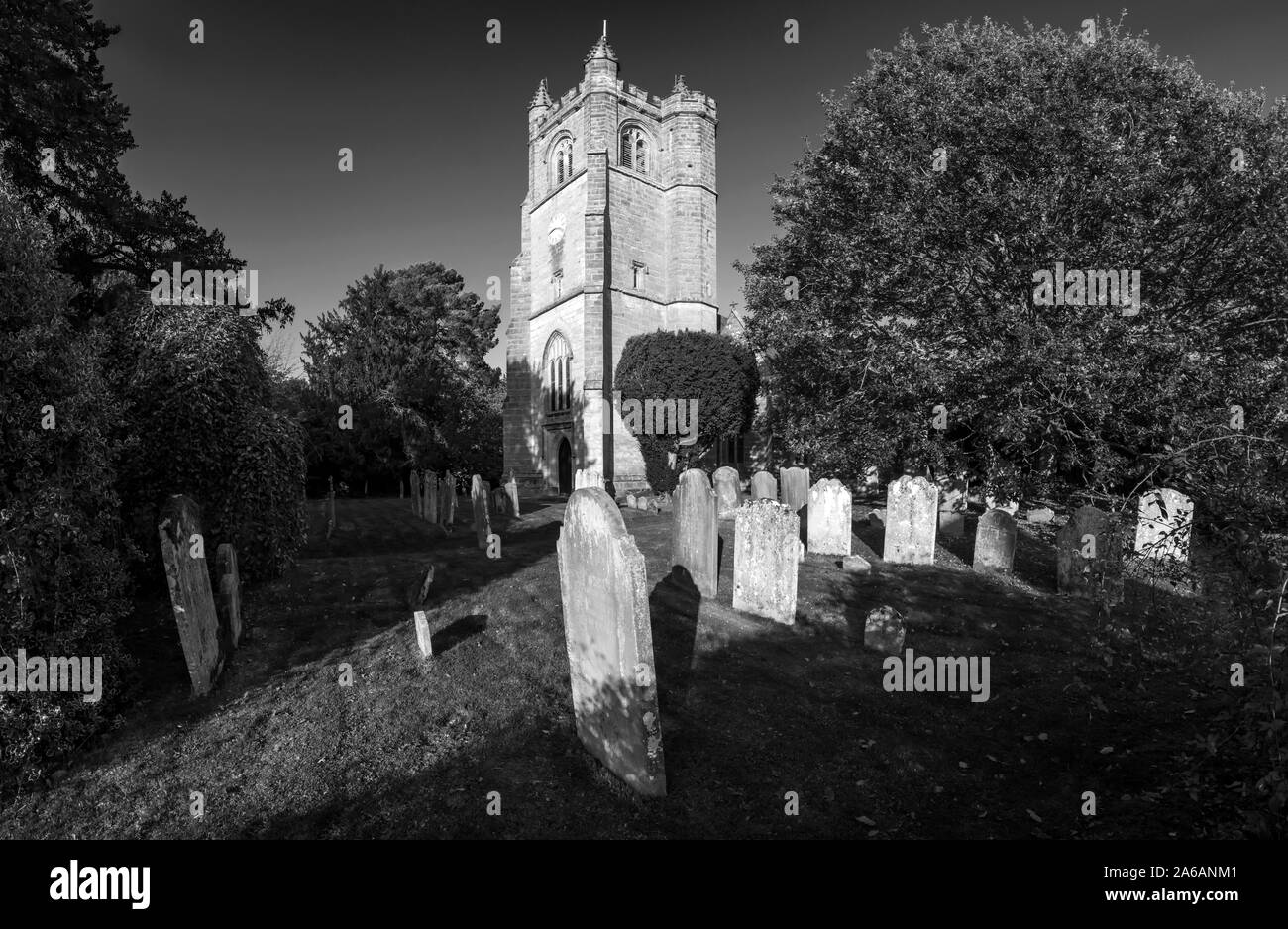 L'église St Mary vierge, High Street, Kent, Angleterre,Chiddingstone Banque D'Images