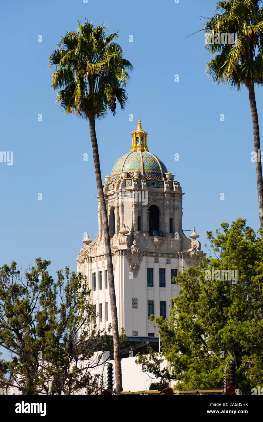 L'Hôtel de ville de Beverly Hills, Los Angeles, Californie, États-Unis d'Amérique. Octobre 2019 Banque D'Images