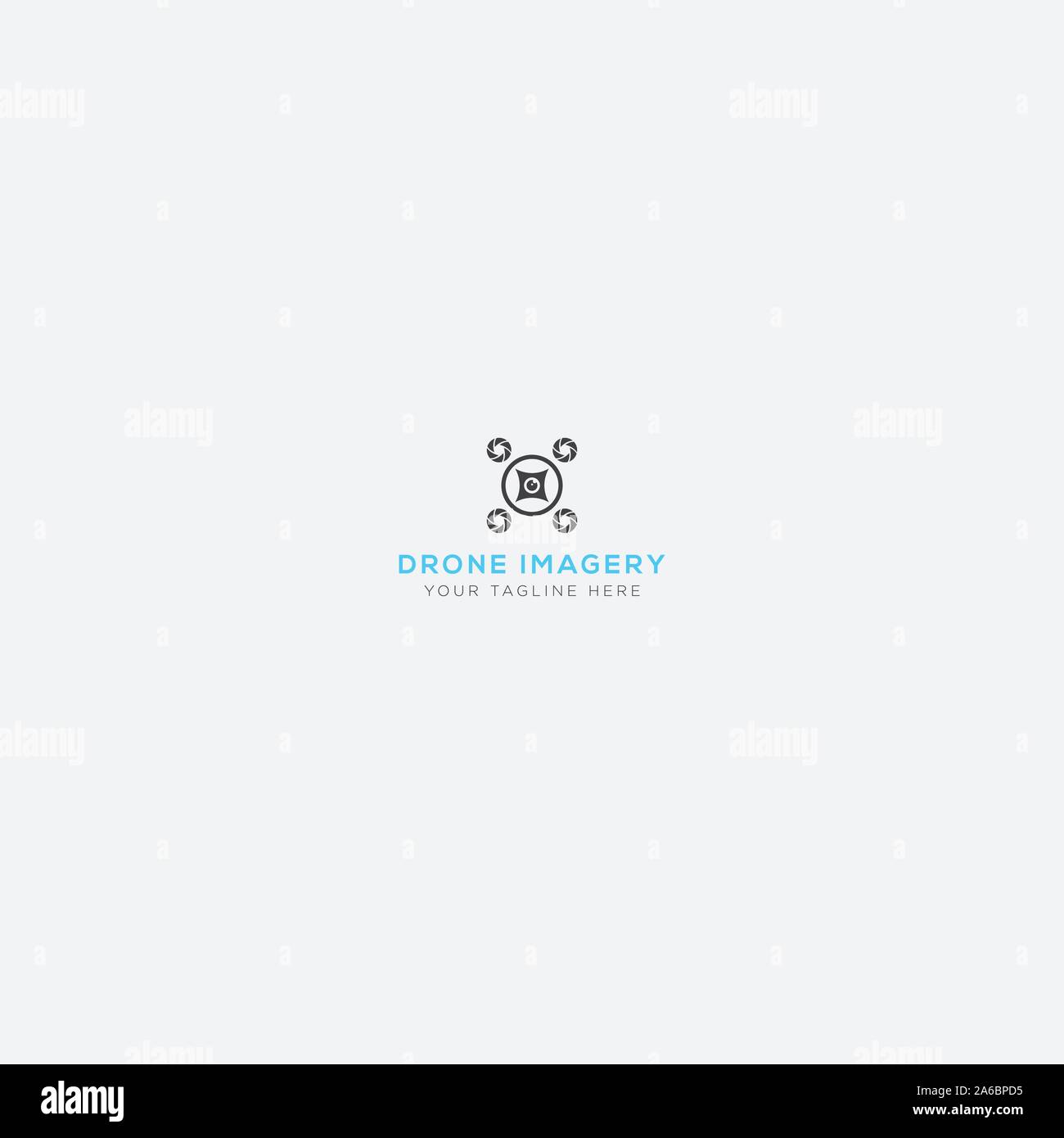 L'imagerie de drones et de conception de logo logo style moderne Illustration de Vecteur