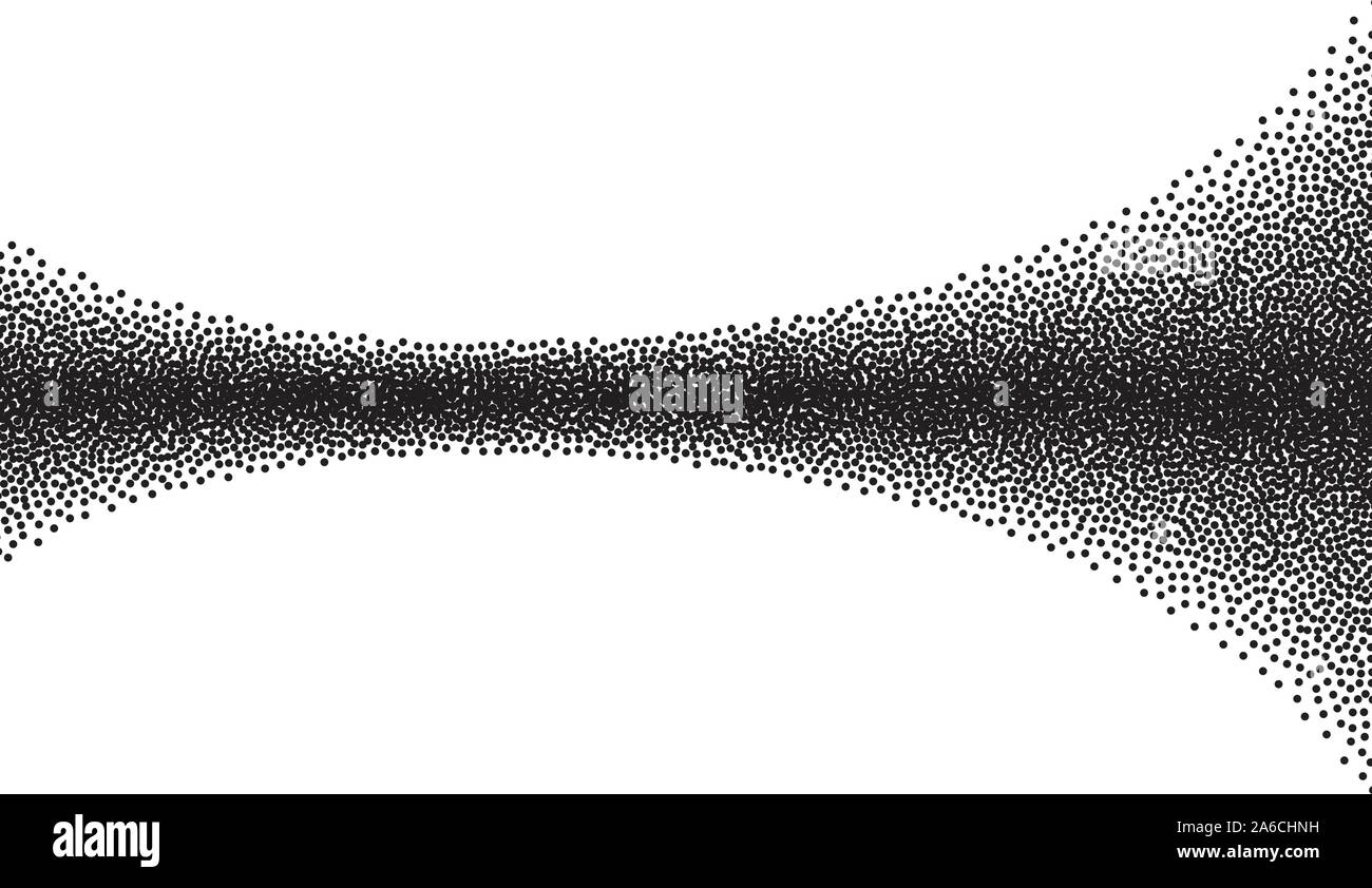 Dotwork background, noir et blanc points dispersés à crépi Illustration de Vecteur