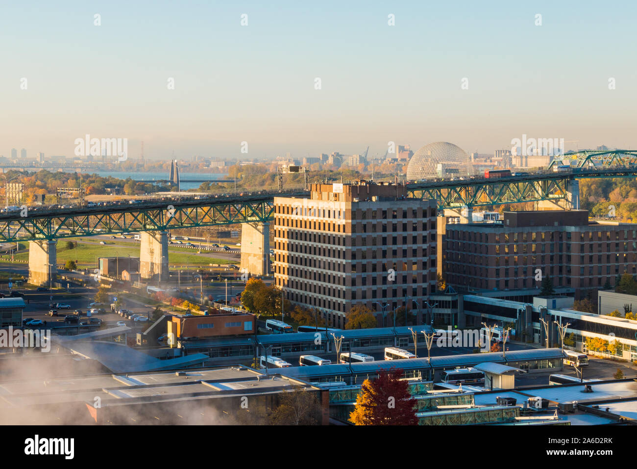 Vue du pont jacques cartier Banque de photographies et d’images à haute