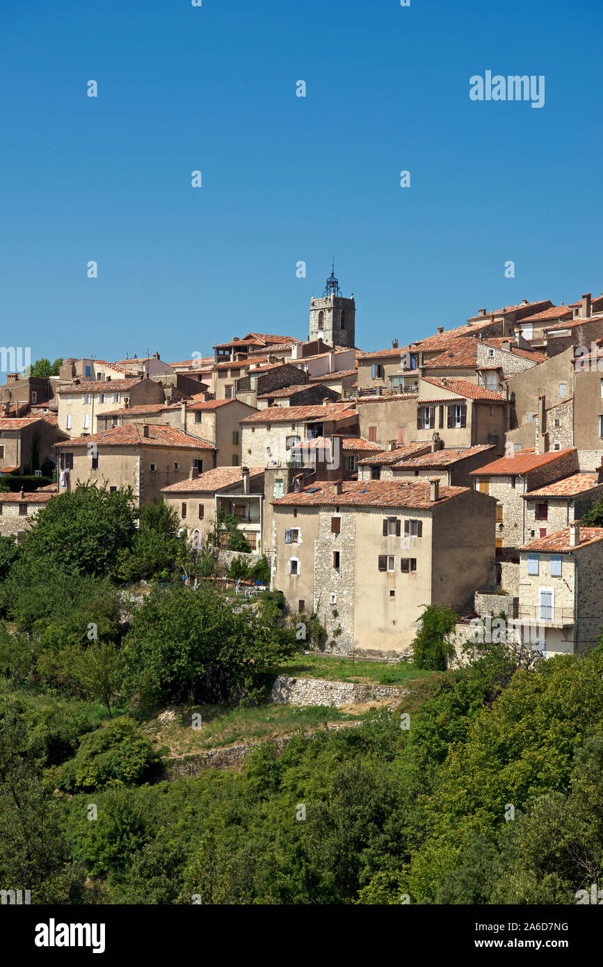 Mons hilltop village Var Provence France Banque D'Images