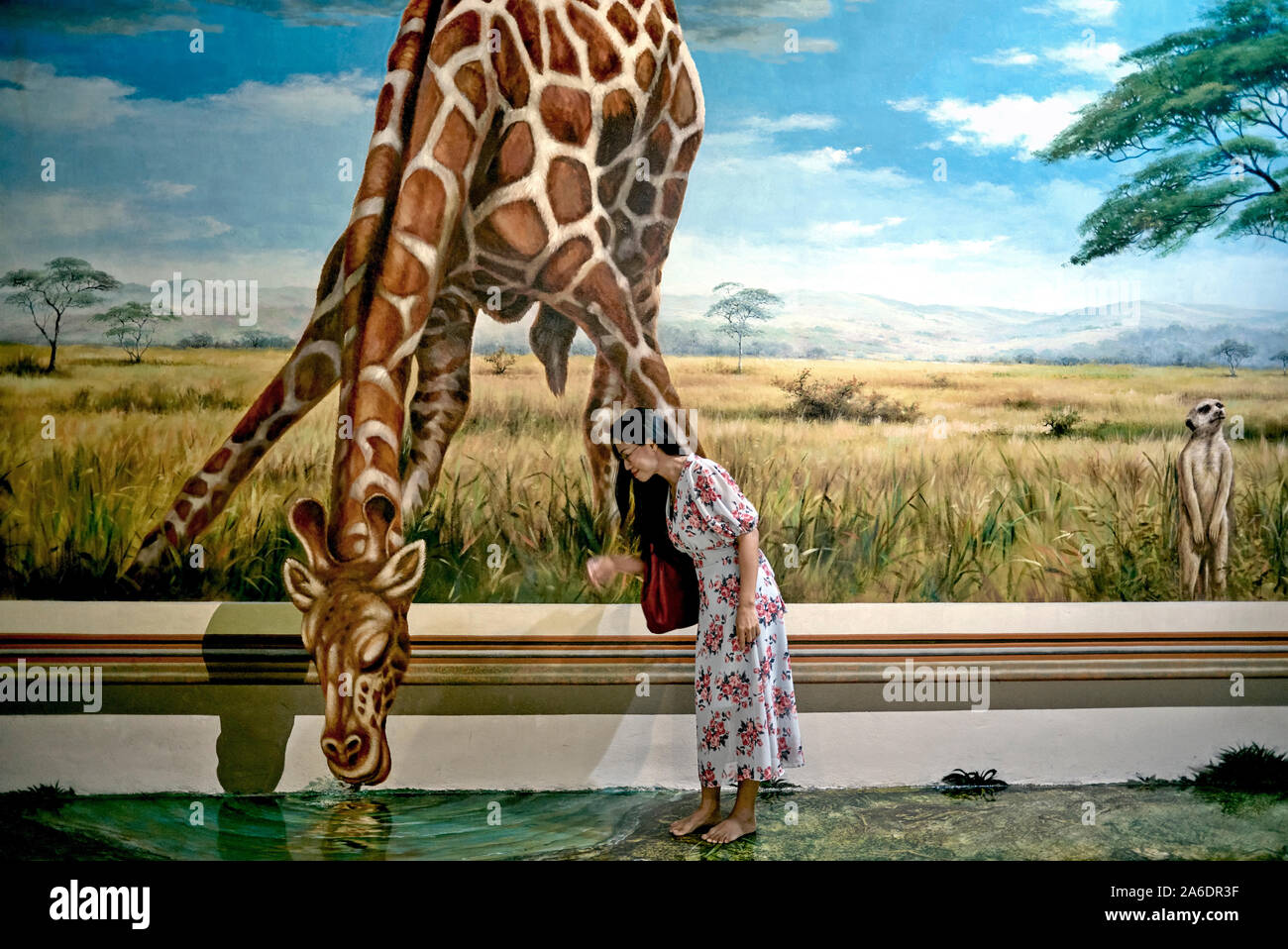 Peinture et art de trick au Parody Art Museum Pattaya Thaïlande Asie du Sud-est Banque D'Images