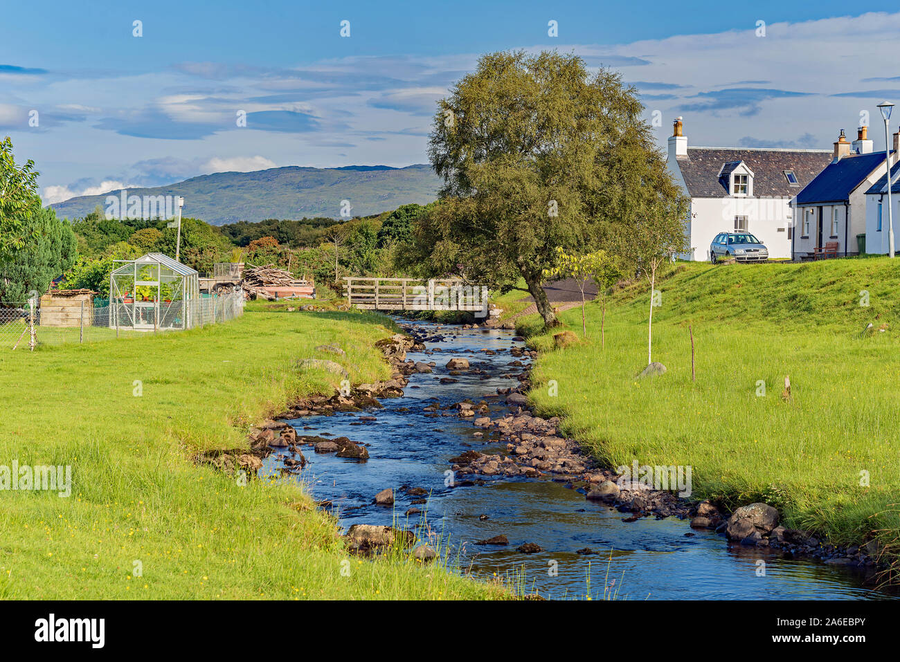 L'Allt Dhuirinish vues, Ecosse Banque D'Images