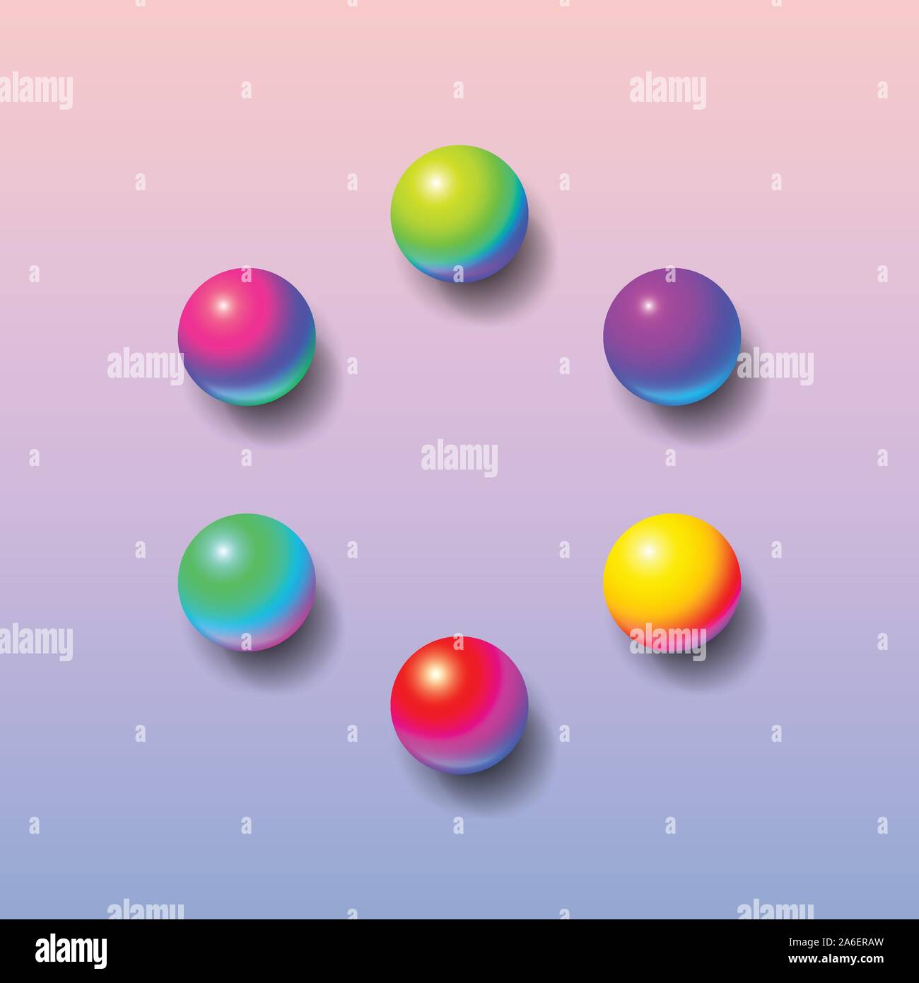 Résumé fond trame avec l'acide brillant memphis boules de couleur rose et bleu sur toile hipster Illustration de Vecteur