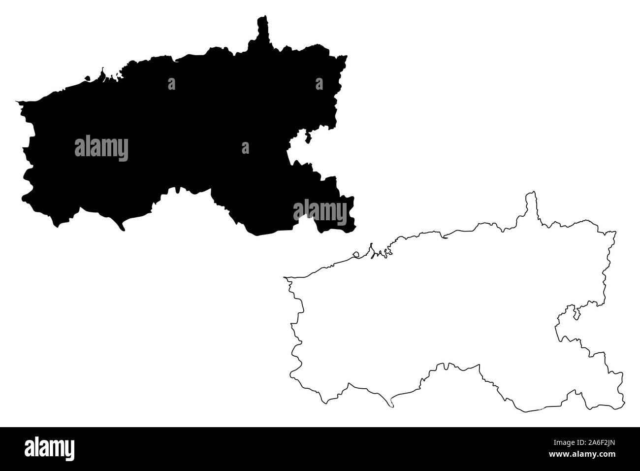 La ville de Limerick et County Council (République d'Irlande, les comtés de l'Irlande) map vector illustration gribouillage, croquis Limerick voir la carte Illustration de Vecteur