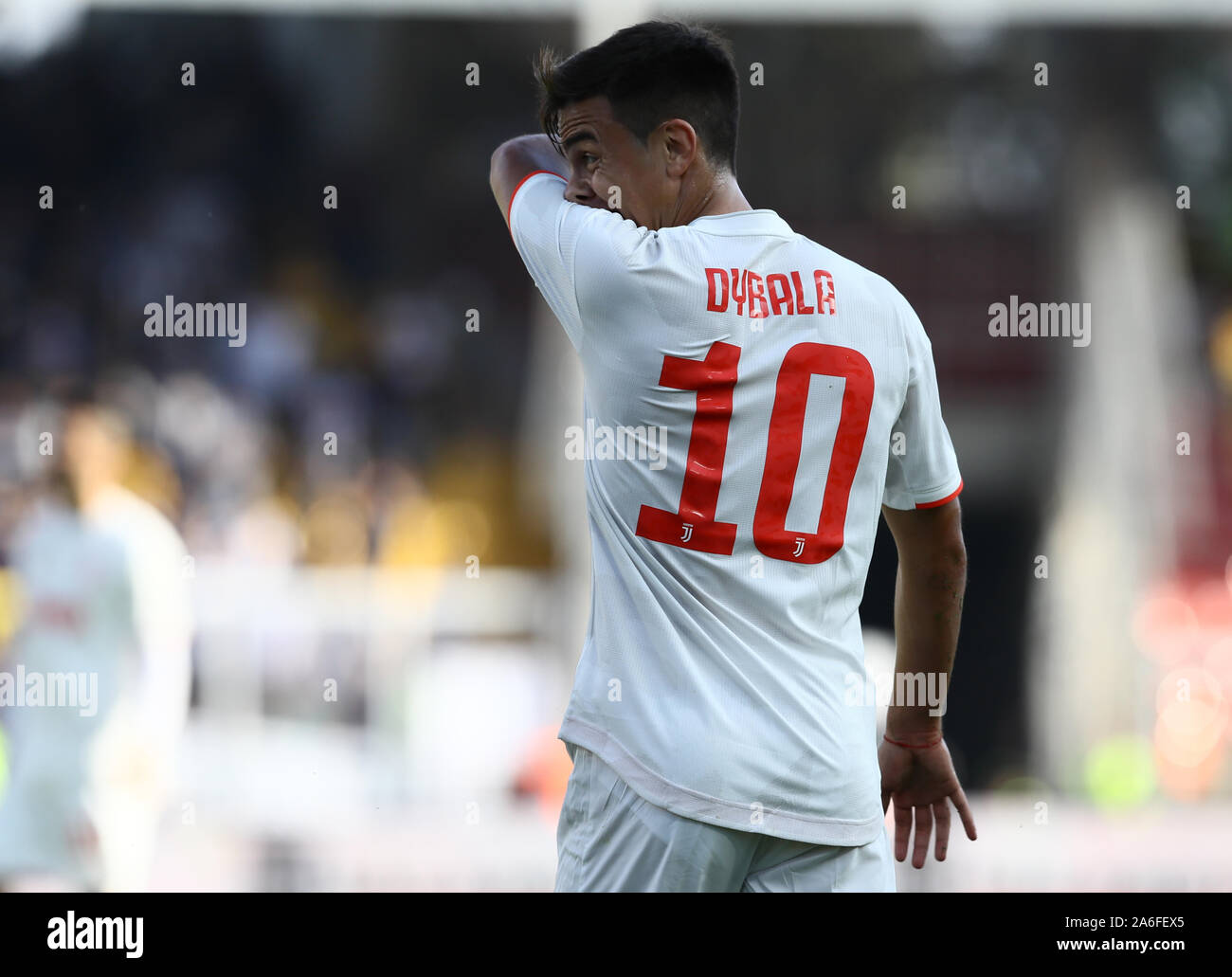 26 octobre 2019 ; Stadio Ettore Giardiniero, Lecce, Pouilles, Italie ; Serie A Football, US Lecce contre Juventus Juventus d Dyabala ; Paulo - usage éditorial Banque D'Images