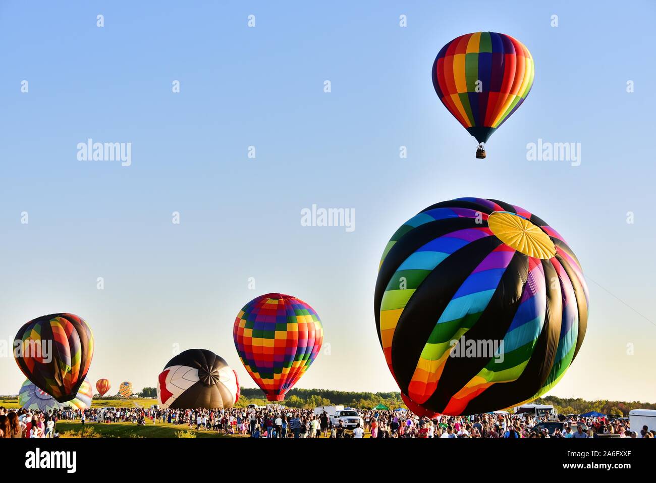 Festival de ballons des Adirondack Glenn Falls, New York State, USA Banque D'Images