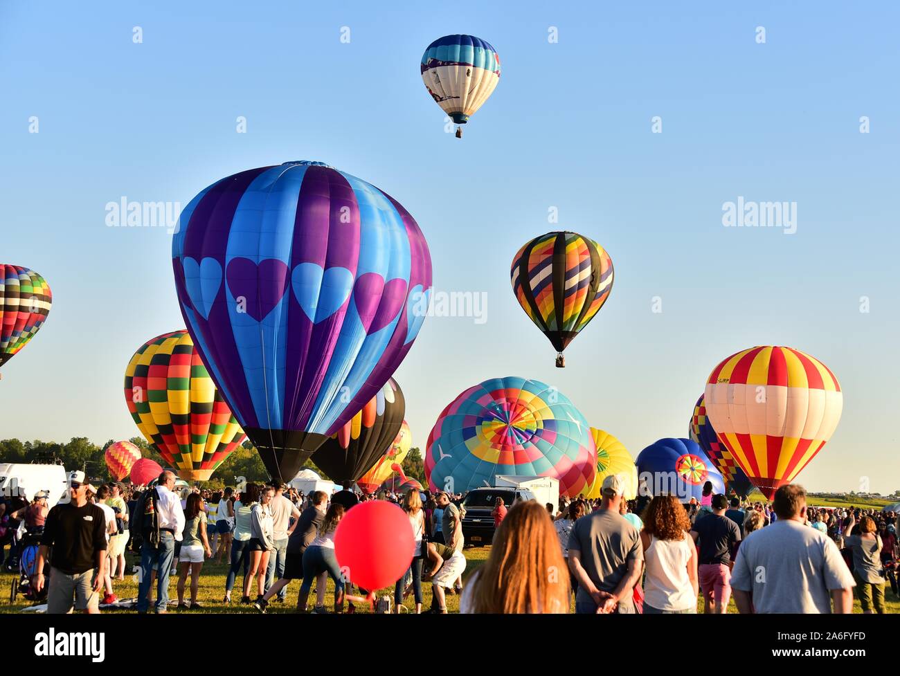 Festival de ballons des Adirondack Glenn Falls, New York State, USA Banque D'Images