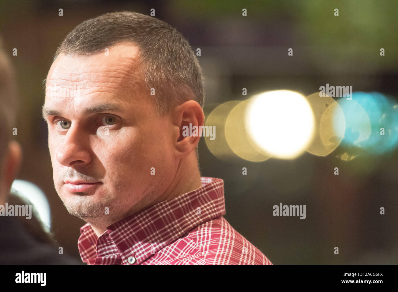 Oleg Sentsov, Ukrainien, cinéaste, écrivain et militant de la Crimée, à Gdansk, Pologne. 25 octobre 2019 © Wojciech Strozyk / Alamy Stock Photo Banque D'Images