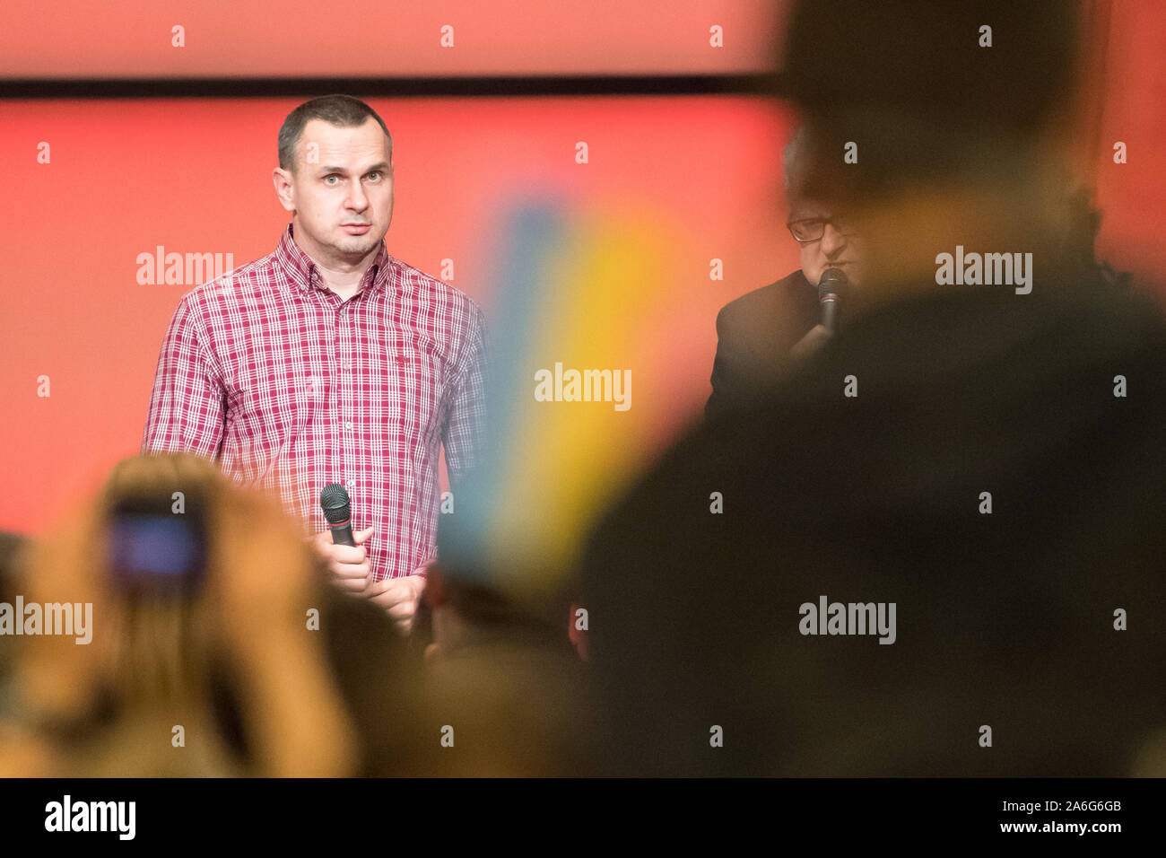 Oleg Sentsov, Ukrainien, cinéaste, écrivain et militant de la Crimée, à Gdansk, Pologne. 25 octobre 2019 © Wojciech Strozyk / Alamy Stock Photo Banque D'Images