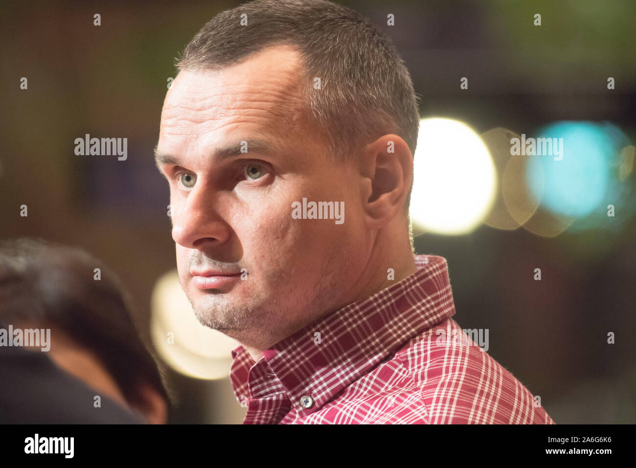 Oleg Sentsov, Ukrainien, cinéaste, écrivain et militant de la Crimée, à Gdansk, Pologne. 25 octobre 2019 © Wojciech Strozyk / Alamy Stock Photo Banque D'Images
