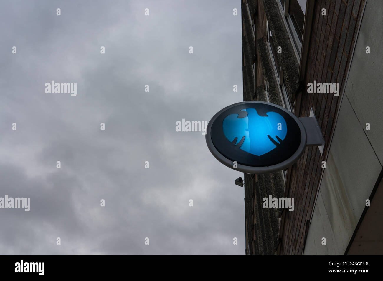 La banque Barclays signe sur l'high street Banque D'Images