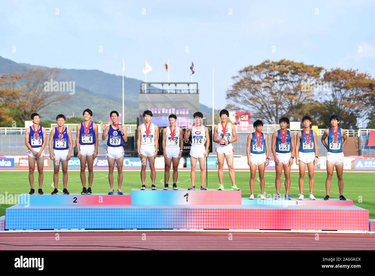 Stade athlétique Honjo, Fukuoka, Japon. 26Th Oct, 2019. (L-R) Yuta ...
