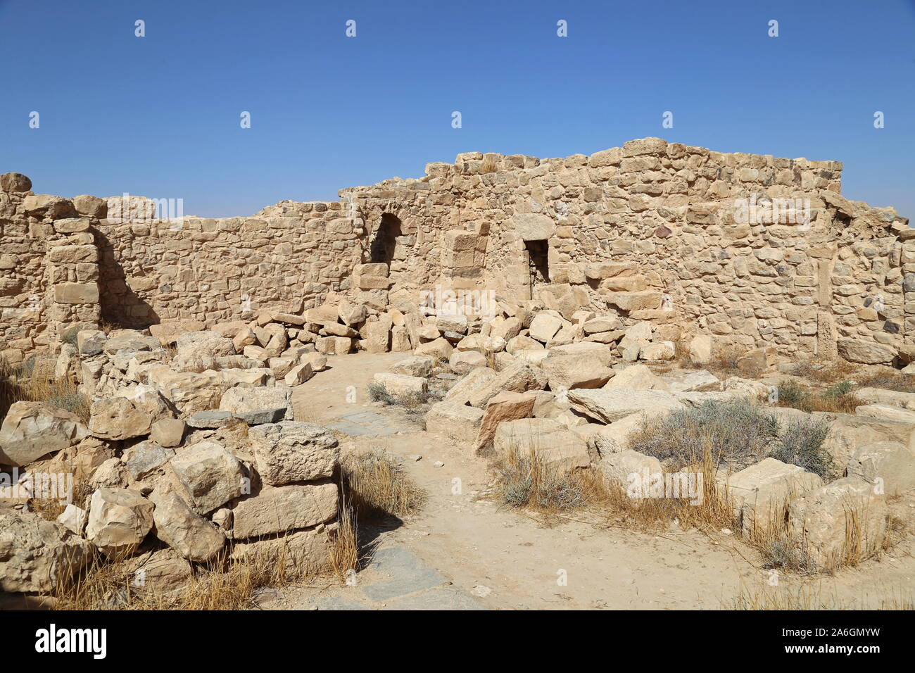 Église du Tabula, Umm Ar Rases, période romaine site du patrimoine mondial de l'UNESCO, gouvernorat d'Amman, Jordanie, Moyen-Orient Banque D'Images