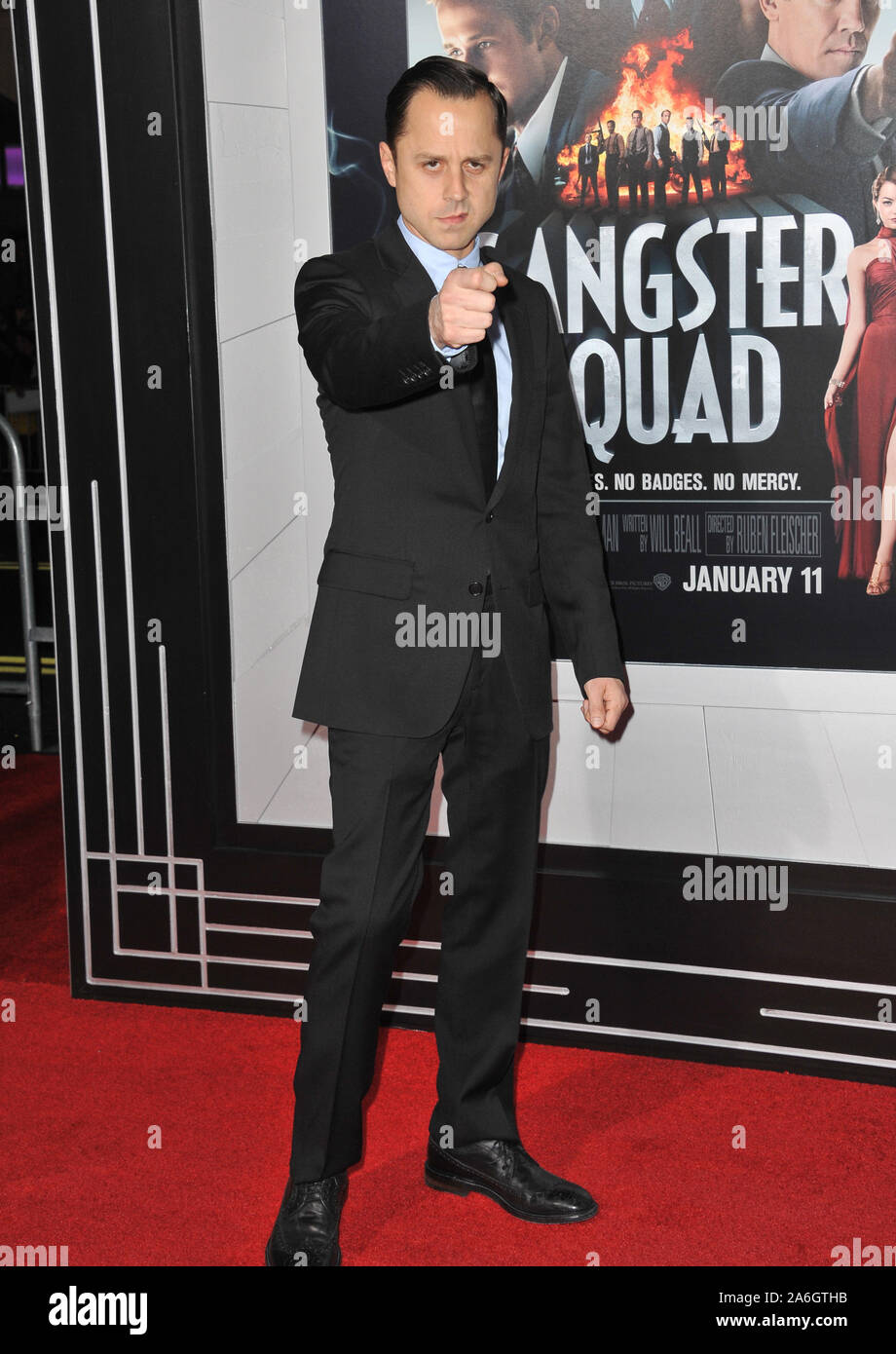 LOS ANGELES, CA. 07 janvier 2013 : Giovanni Ribisi lors de la première mondiale de son film "Gangster Squad" au Grauman's Chinese Theatre, à Hollywood. © 2013 Paul Smith / Featureflash Banque D'Images