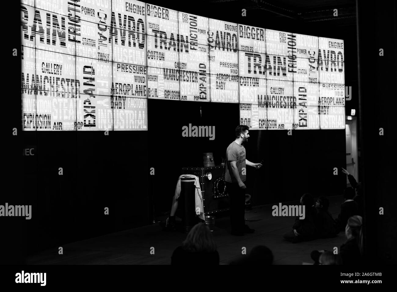 Manchester Science Museum, un endroit idéal pour les voyages d'école et de l'éducation mettre l'ensemble dans une manière d'amusement Banque D'Images