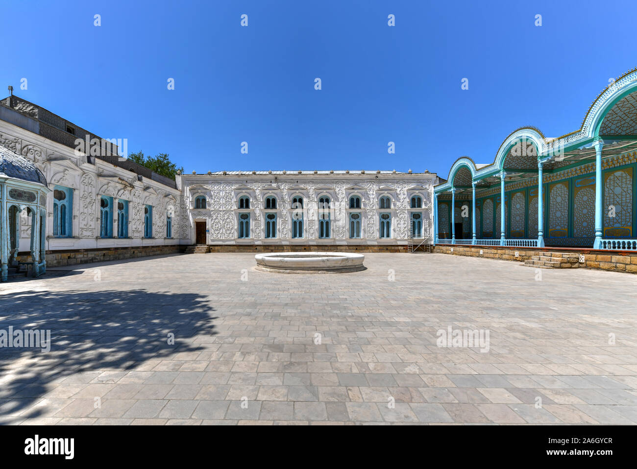 Sitora-i Mokhi Khosa - le Palais d'été des émirs de Boukhara en Ouzbékistan. Banque D'Images