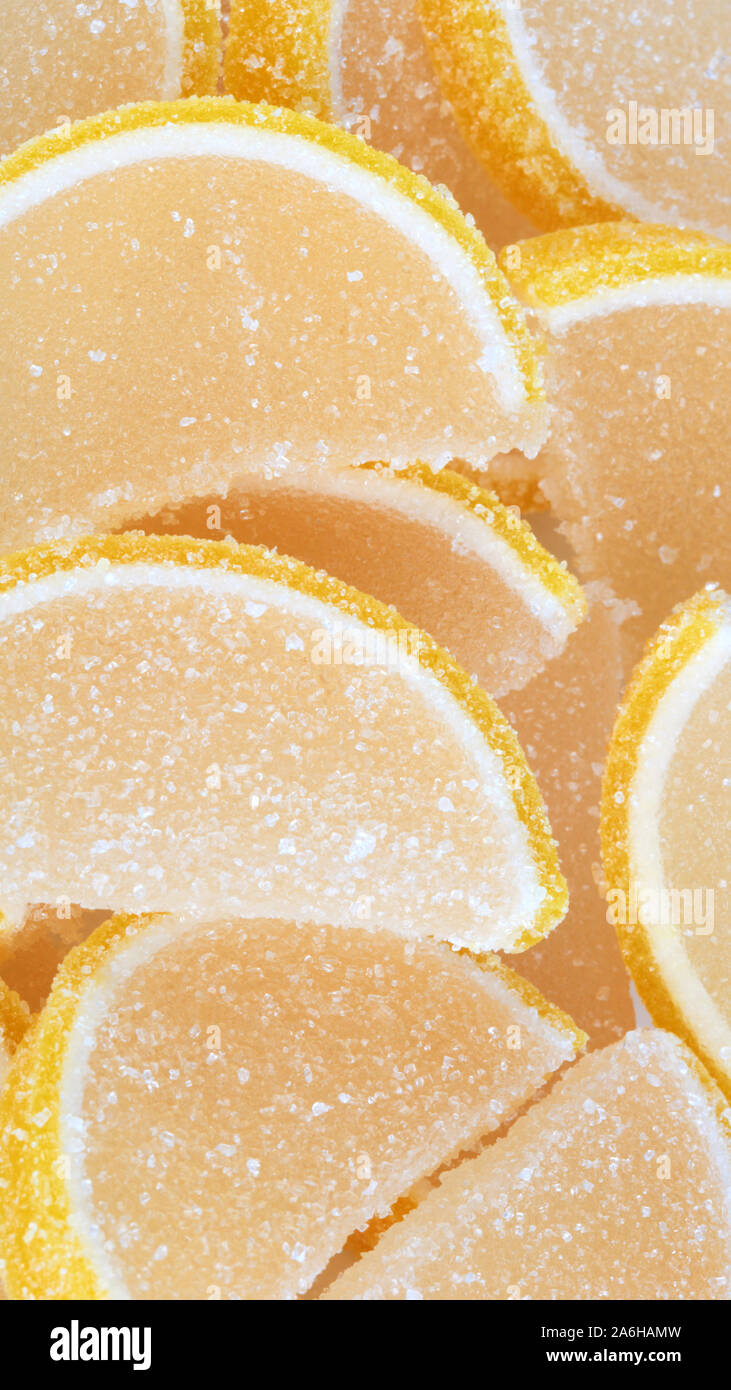 Gelée de fruits jaunes Banque D'Images