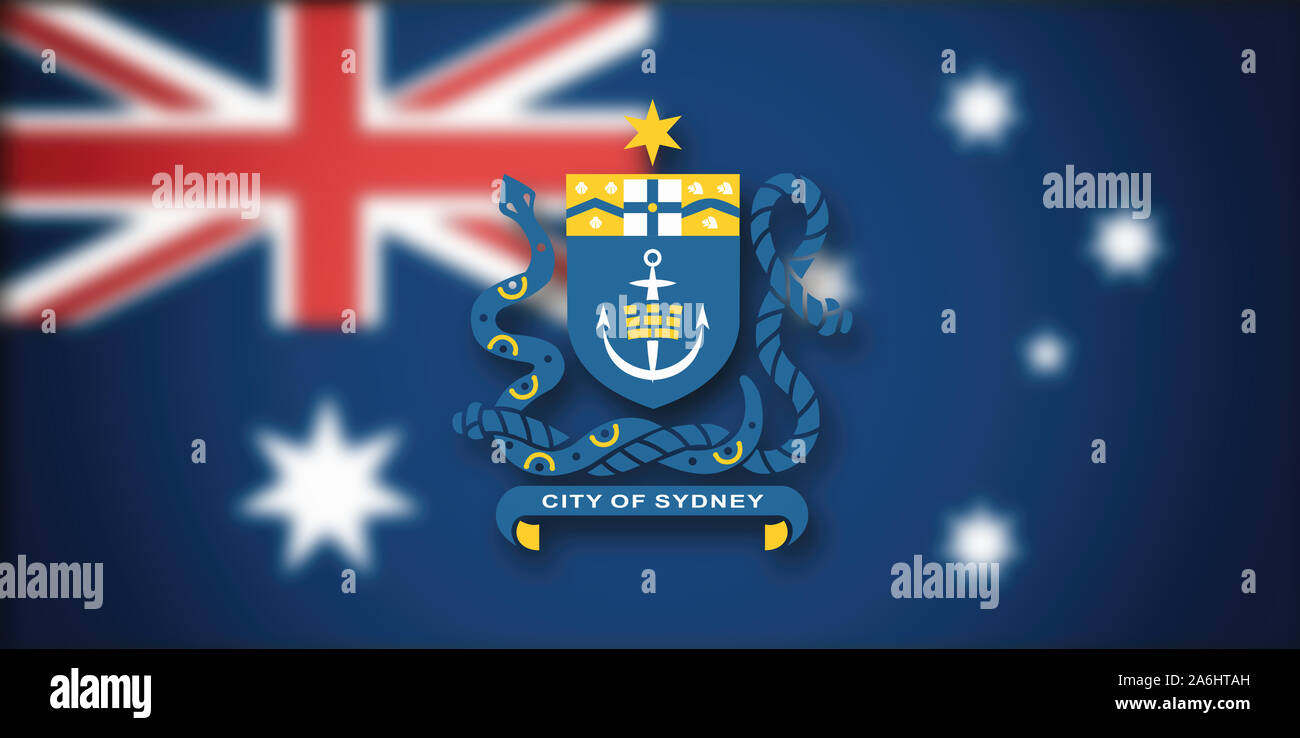 Drapeau Australie Sydney 90x150cm - Polyester Résistant Intérieur Extérieur