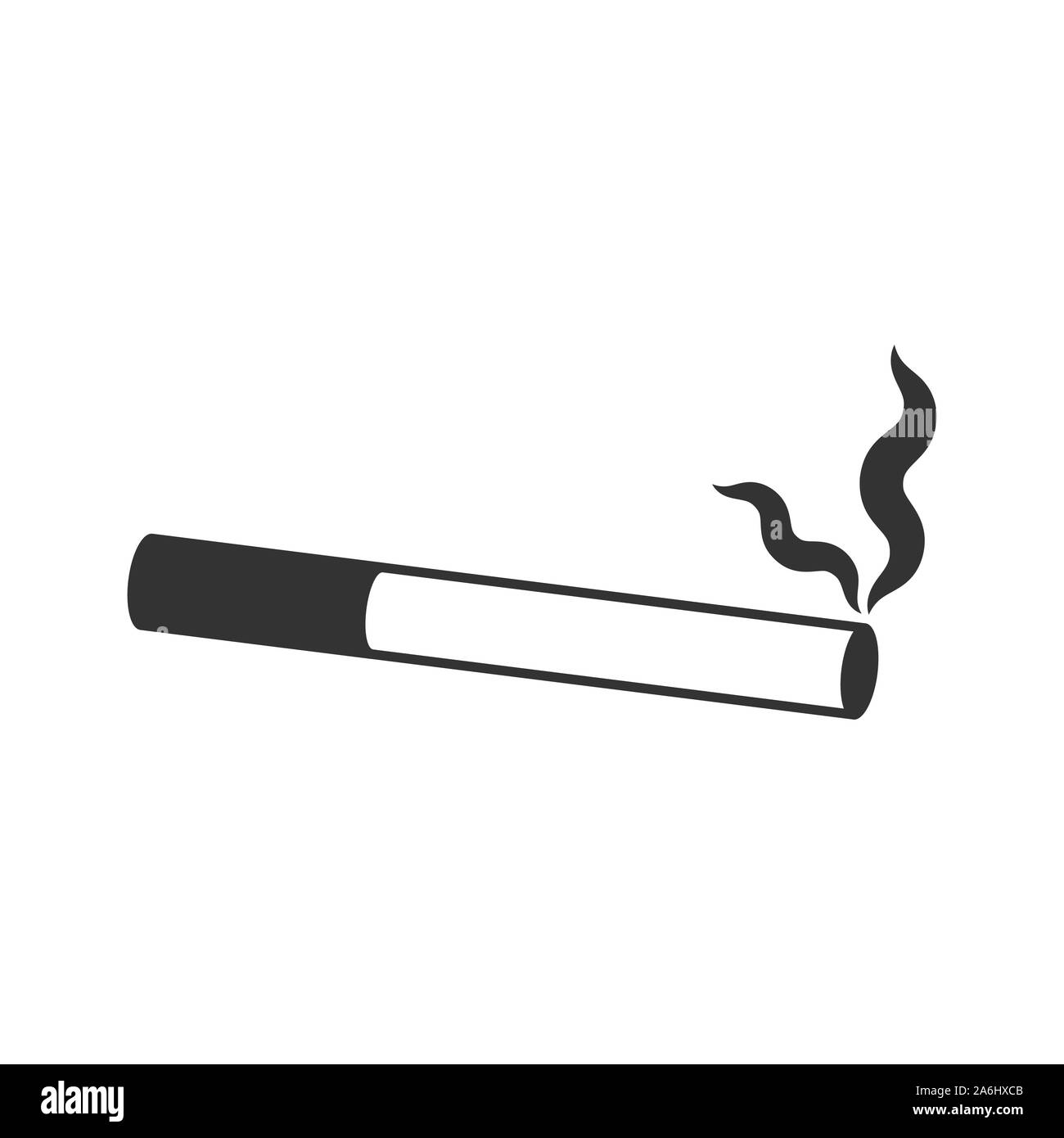 L'icne de cigarettes en tlvision style. Illustration vecteur de fume  blanche sur fond isol. Concept d'entreprise de la nicotine Image  Vectorielle Stock - Alamy