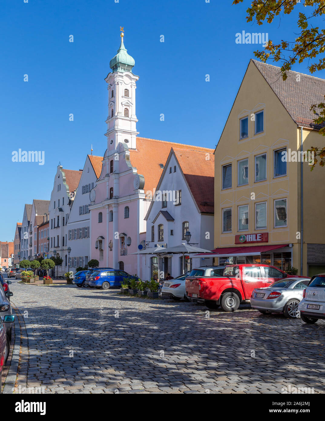 Aichach, petite ville de l'Allemagne Banque D'Images