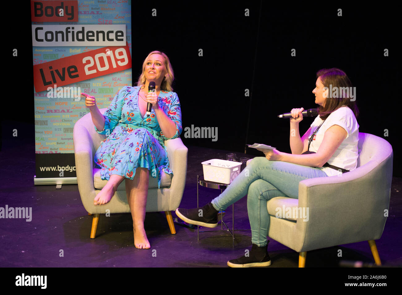 Glasgow, Royaume-Uni. 26 octobre 2019. Sur la photo : Josie Gibson, qui s'exprimait à corps vivre confiance 2019 Glasgow Prestwick dans le théâtre. Crédit : Colin D Fisher/CDFIMAGES.COM Banque D'Images