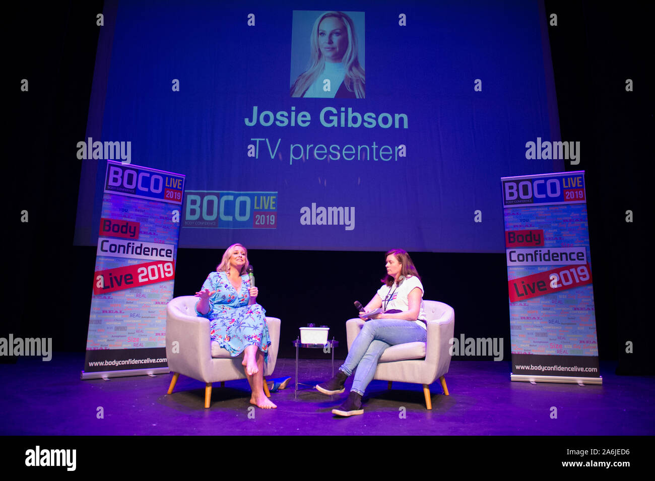 Glasgow, Royaume-Uni. 26 octobre 2019. Sur la photo : Josie Gibson, qui s'exprimait à corps vivre confiance 2019 Glasgow Prestwick dans le théâtre. Crédit : Colin D Fisher/CDFIMAGES. Crédit : Colin Fisher/Alamy Live News Banque D'Images