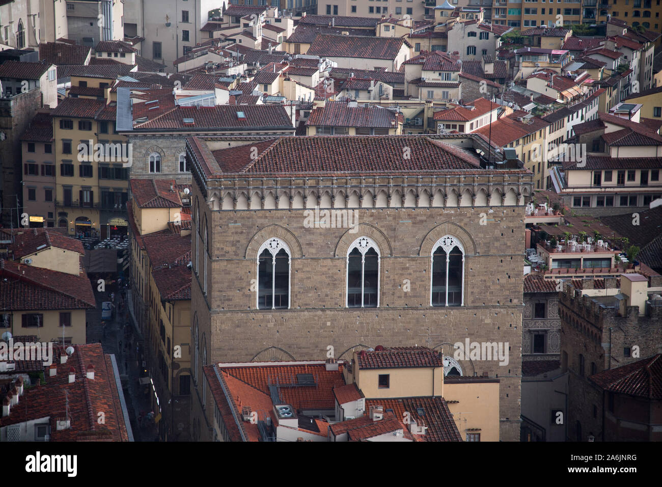 Orsanmichele gothique (Cuisine Jardin de Saint Michel) dans le centre historique de Florence dans la liste du patrimoine mondial par l'UNESCO à Florence, Toscane, Italie. Août Banque D'Images