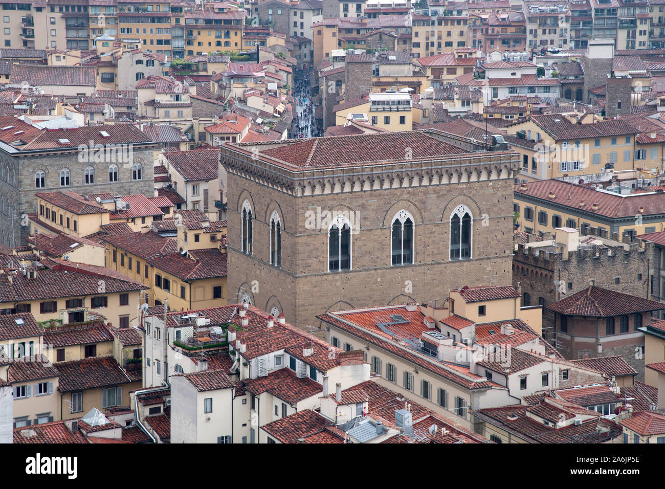 Église gothique e Museo di Palazzo Vecchio (église et musée de Orsanmichele) dans le centre historique de Florence dans la liste du patrimoine mondial par l'UNESCO à Florence, Banque D'Images