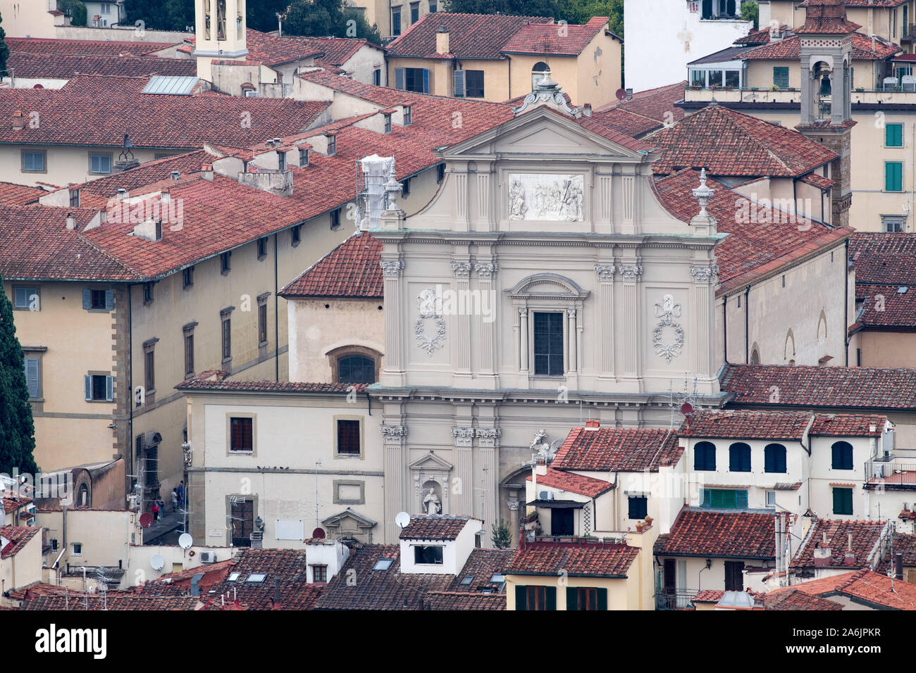 Basilica di San Marco Renaissance (basilique San Marco) dans le centre historique de Florence dans la liste du patrimoine mondial par l'UNESCO à Florence, Toscane, Italie. Aug Banque D'Images