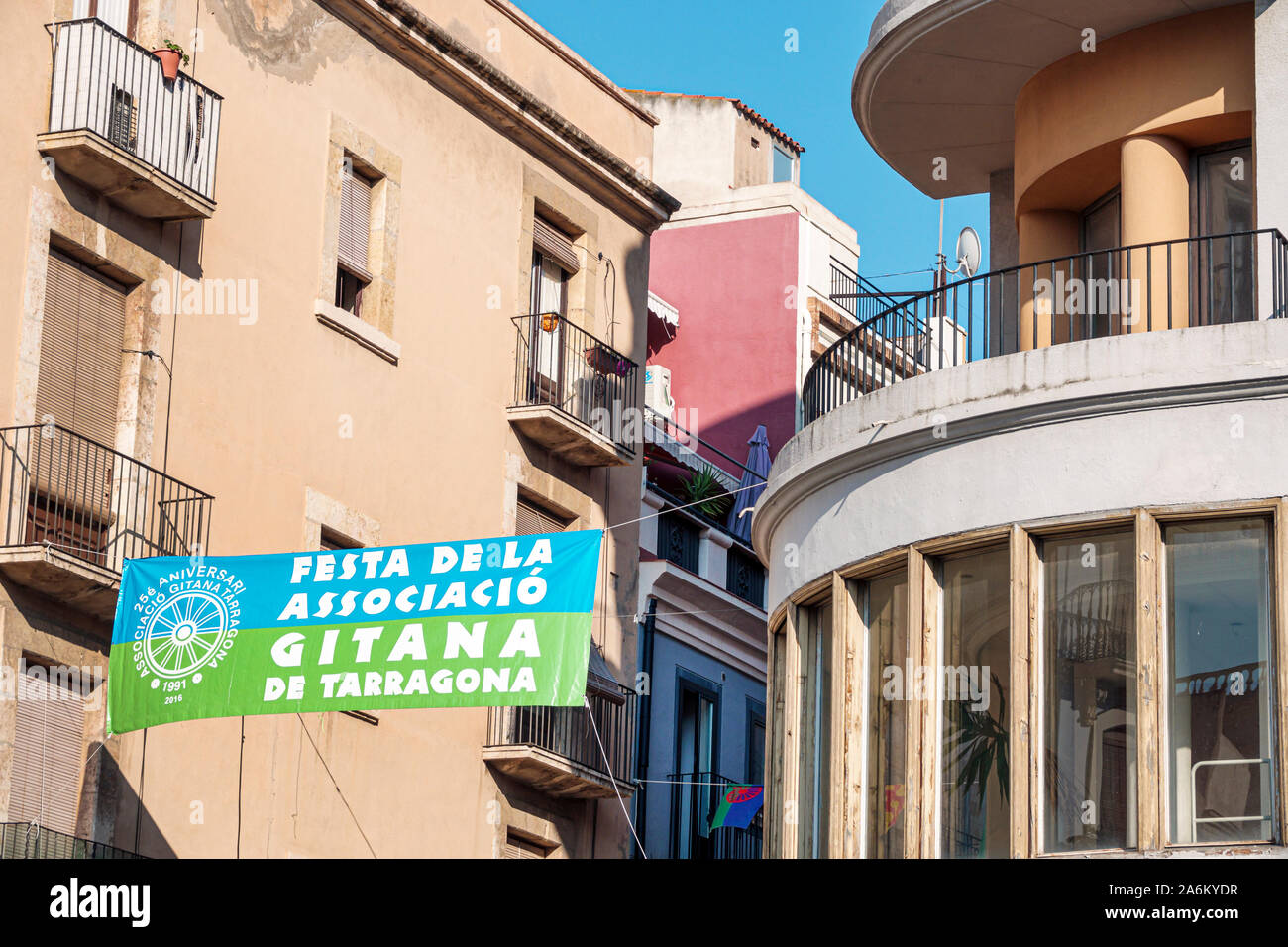 Tarragona Espagne,hispanique Latino-Latino,Catalogne Catalunya,partie Alta,quartier historique,Plaza de la Fuente,Placa de la font,place publique,bâtiment d'échange Banque D'Images