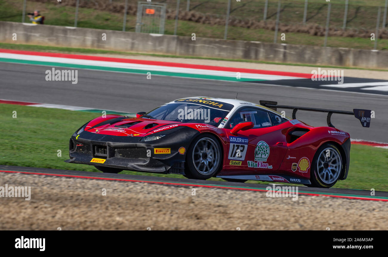 Mugello, Italie, 27 octobre 2019, coppa shell suis au cours de Ferrari Challenge Finale Mondiale - Mugello 2019 - Ferrari Challenge Cup - Crédit : LPS/Stefano Trombetta/Alamy Live News Banque D'Images