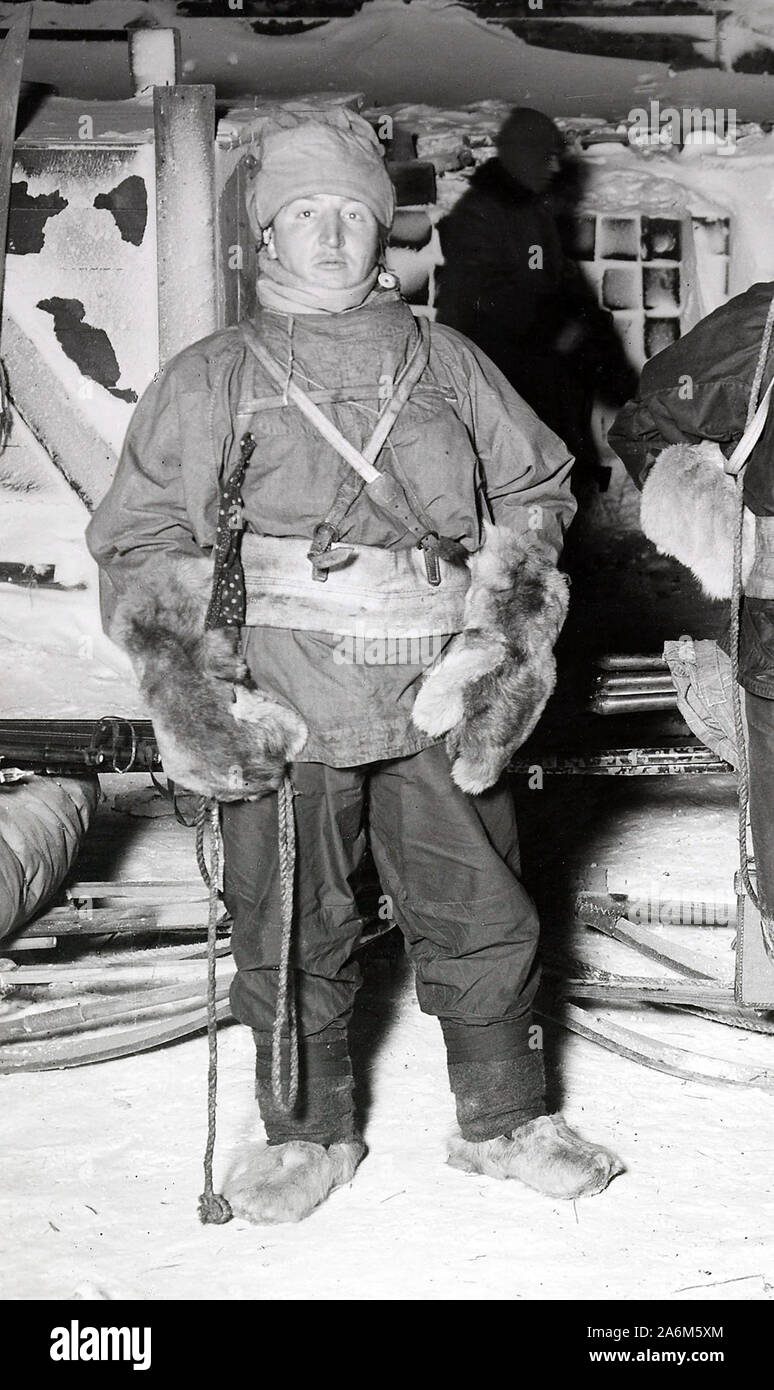 Henry Robertson Bowers (1883 - 1912) était l'un de Robert Falcon Scott Polar du parti sur la malheureuse expédition Terra Nova de 1910-1913, qui tous sont morts au cours de leur retour du pôle Sud. Banque D'Images
