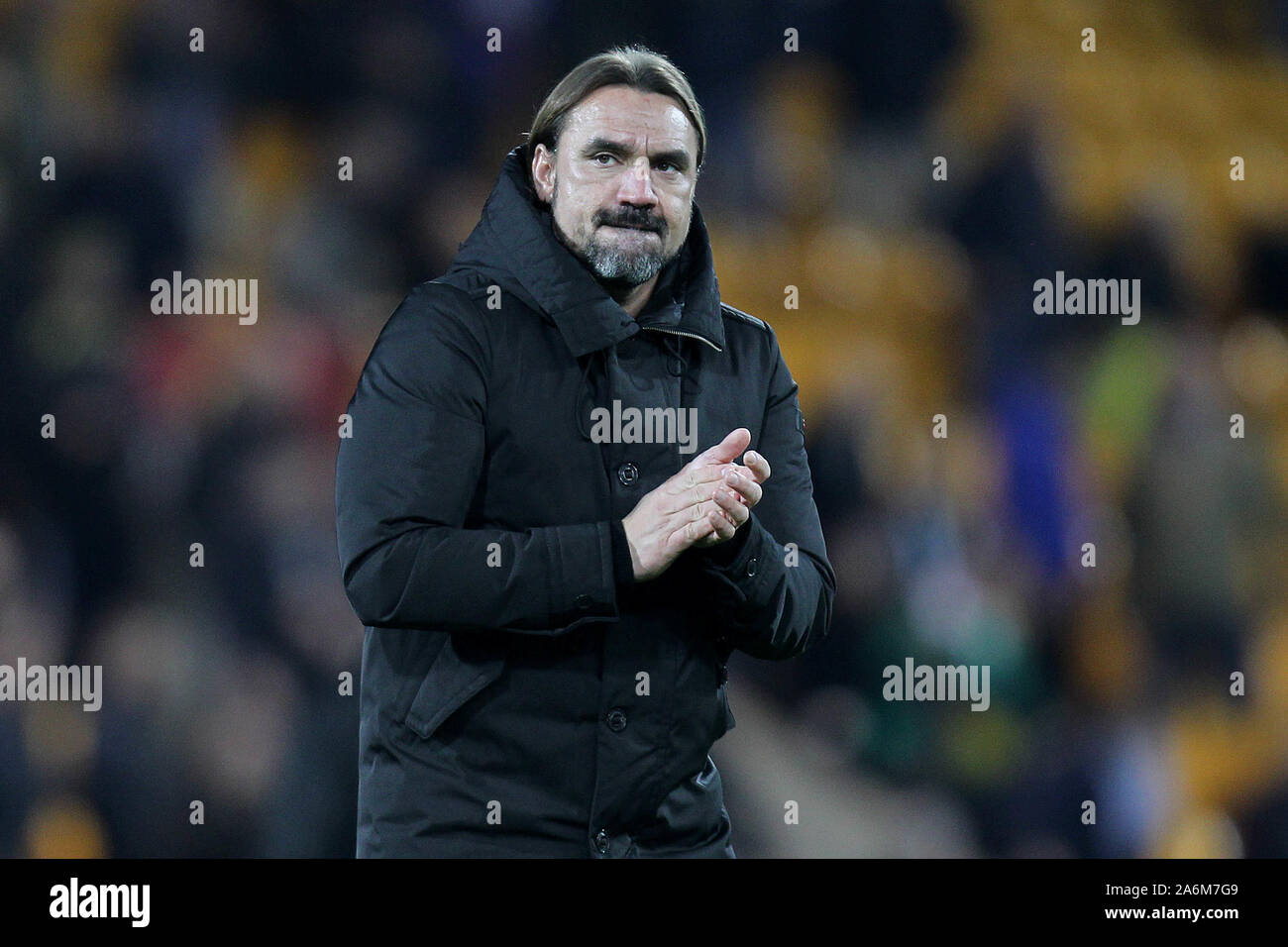 Norwich, Royaume-Uni. 26Th Oct, 2019. Norwich City Manager Daniel Farke pendant le premier match de championnat entre Norwich City et Manchester United à Carrow Road le 27 octobre 2019 à Norwich, Angleterre. (Photo par Matt Bradshaw/phcimages.com) : PHC Crédit Images/Alamy Live News Banque D'Images