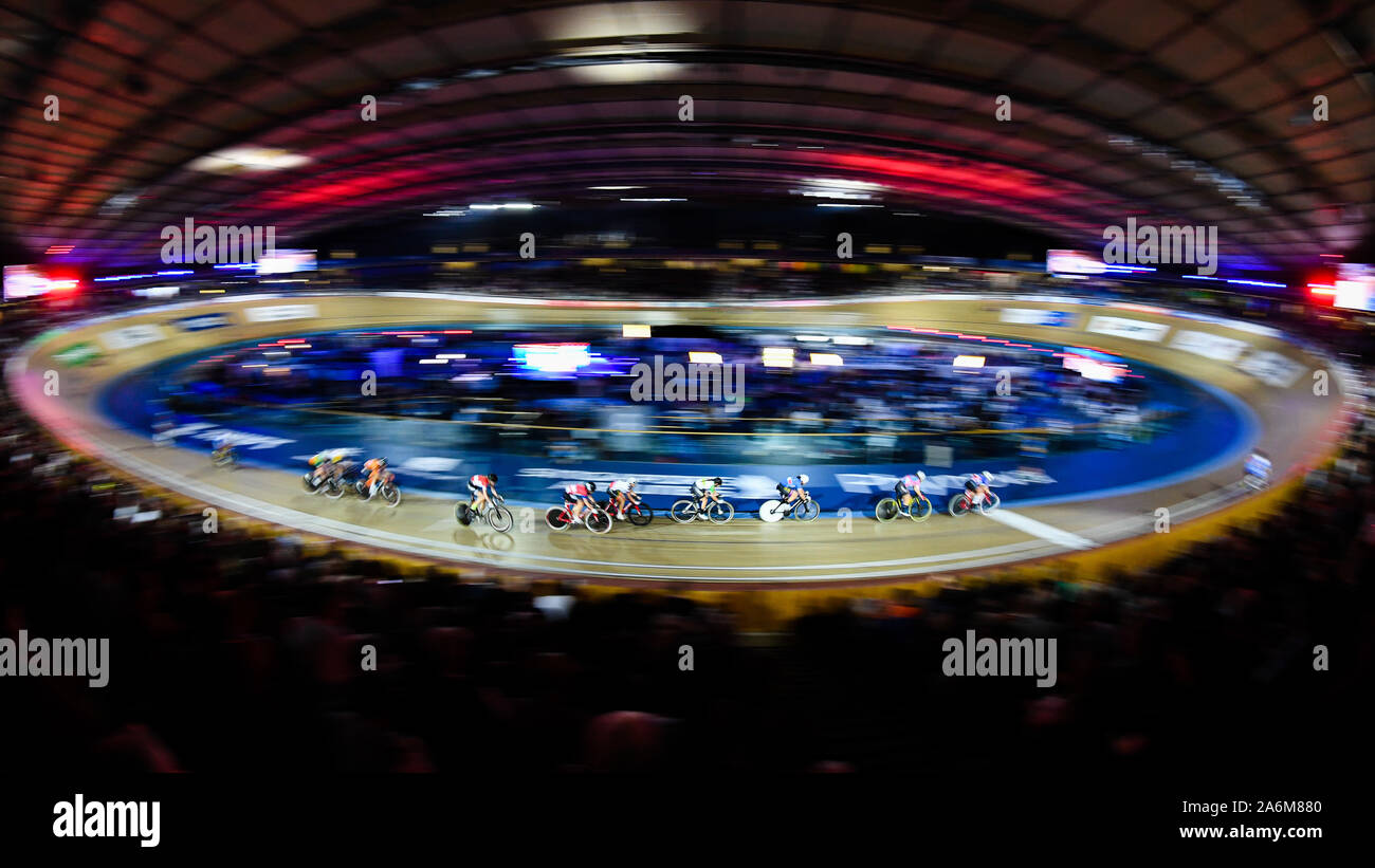 Londres, Royaume-Uni. 27 Oct, 2019. Un aperçu de l'VeloPark durant les 10K Course Scratch Pendant Jour 6 de Six Jours pour Londres 2019 à Lee Valley VeloPark le dimanche, Octobre 27, 2019 à Londres, Royaume-Uni. Credit : Taka Wu/Alamy Live News Banque D'Images