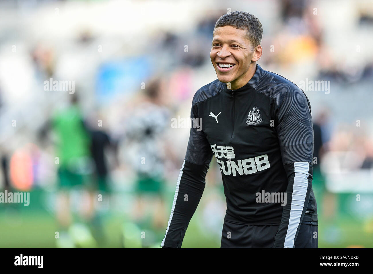 27 octobre 2019, St James's Park, Newcastle, Angleterre, Premier League, Newcastle United v Wolverhampton Wanderers : Dwight Gayle de Newcastle United Credit : Iam brûler/News Images Banque D'Images