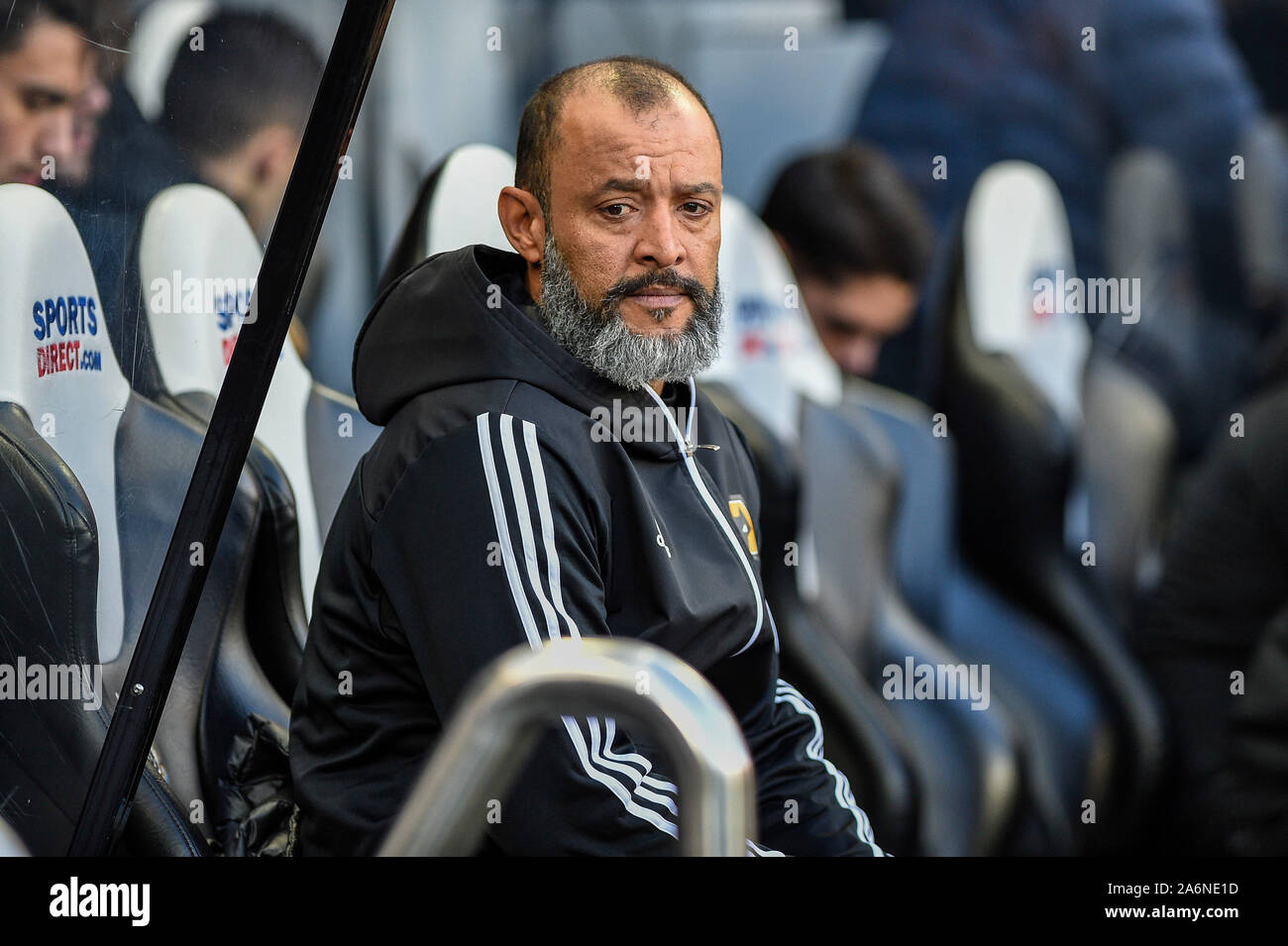 27 octobre 2019, St James's Park, Newcastle, Angleterre, Premier League, Newcastle United v Wolverhampton Wanderers : Nuno Espirito Santo, gestionnaire de crédit : Wolverhampton Wanderers Iam brûler/News Images Banque D'Images