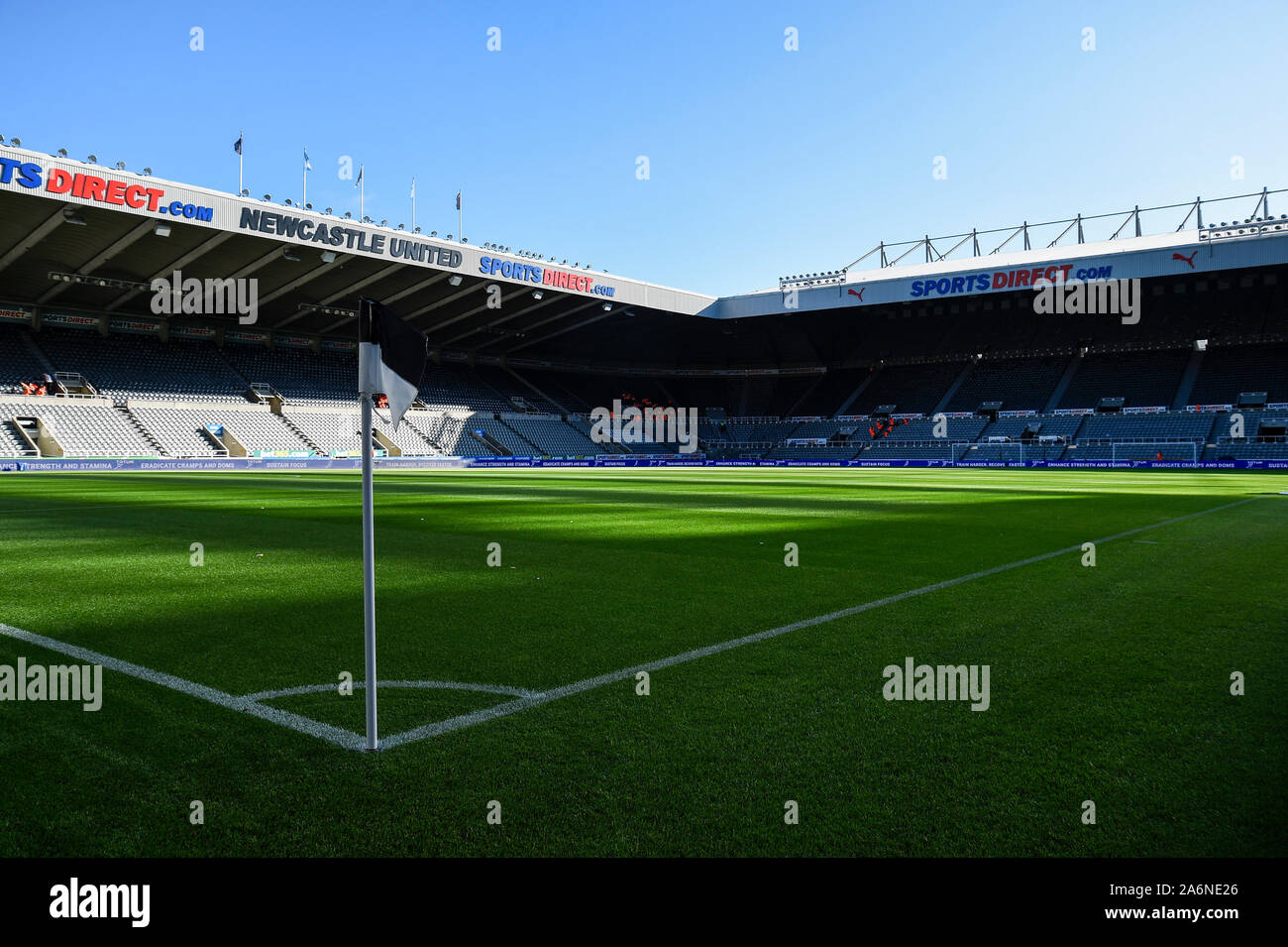27 octobre 2019, St James's Park, Newcastle, Angleterre, Premier League, Newcastle United v Wolverhampton Wanderers : Saint James' Park avant de kick-off Crédit : Iam brûler/News Images Banque D'Images