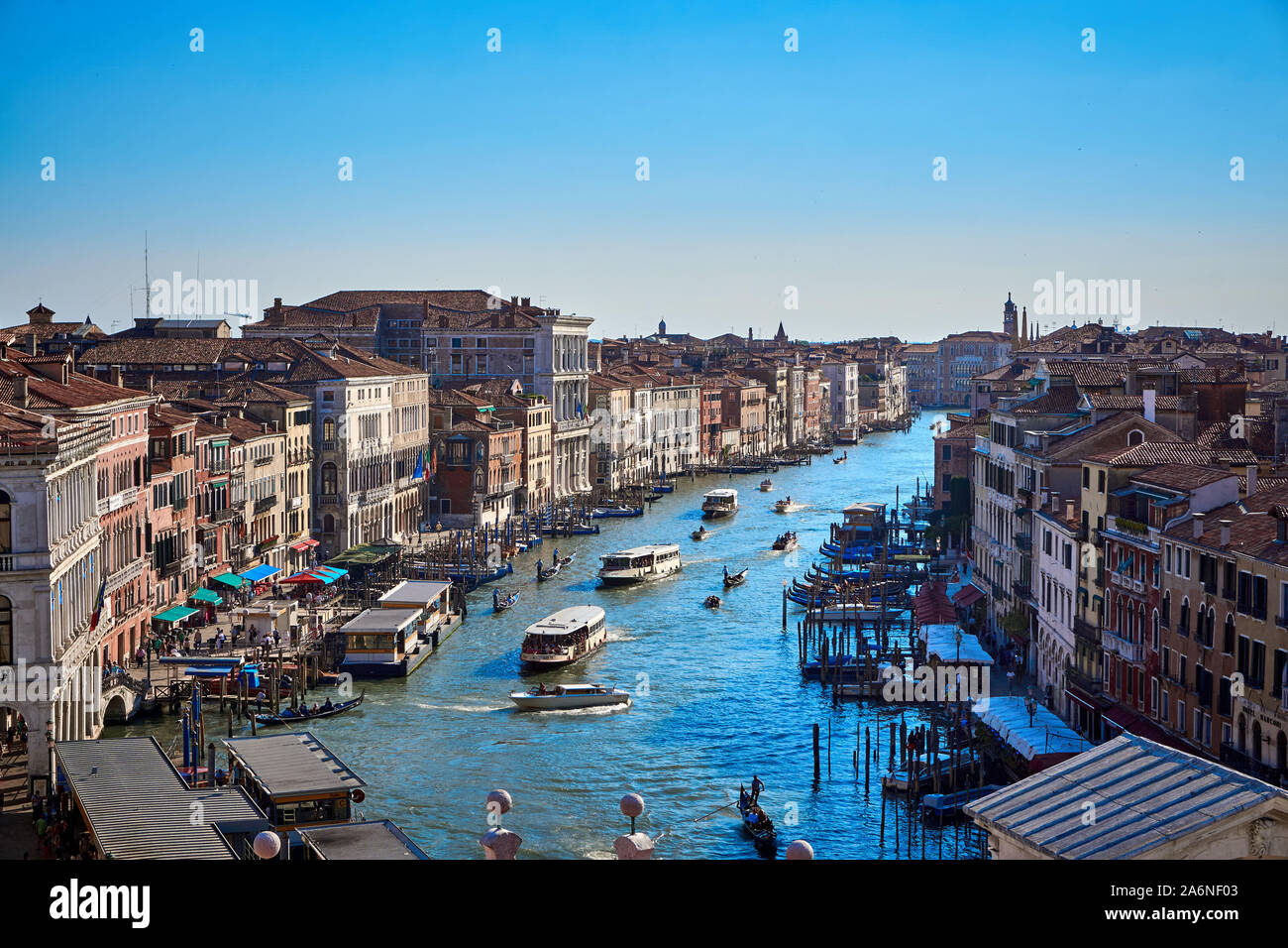 Vue du Fondaco dei Tedeschi Venise Italie Banque D'Images