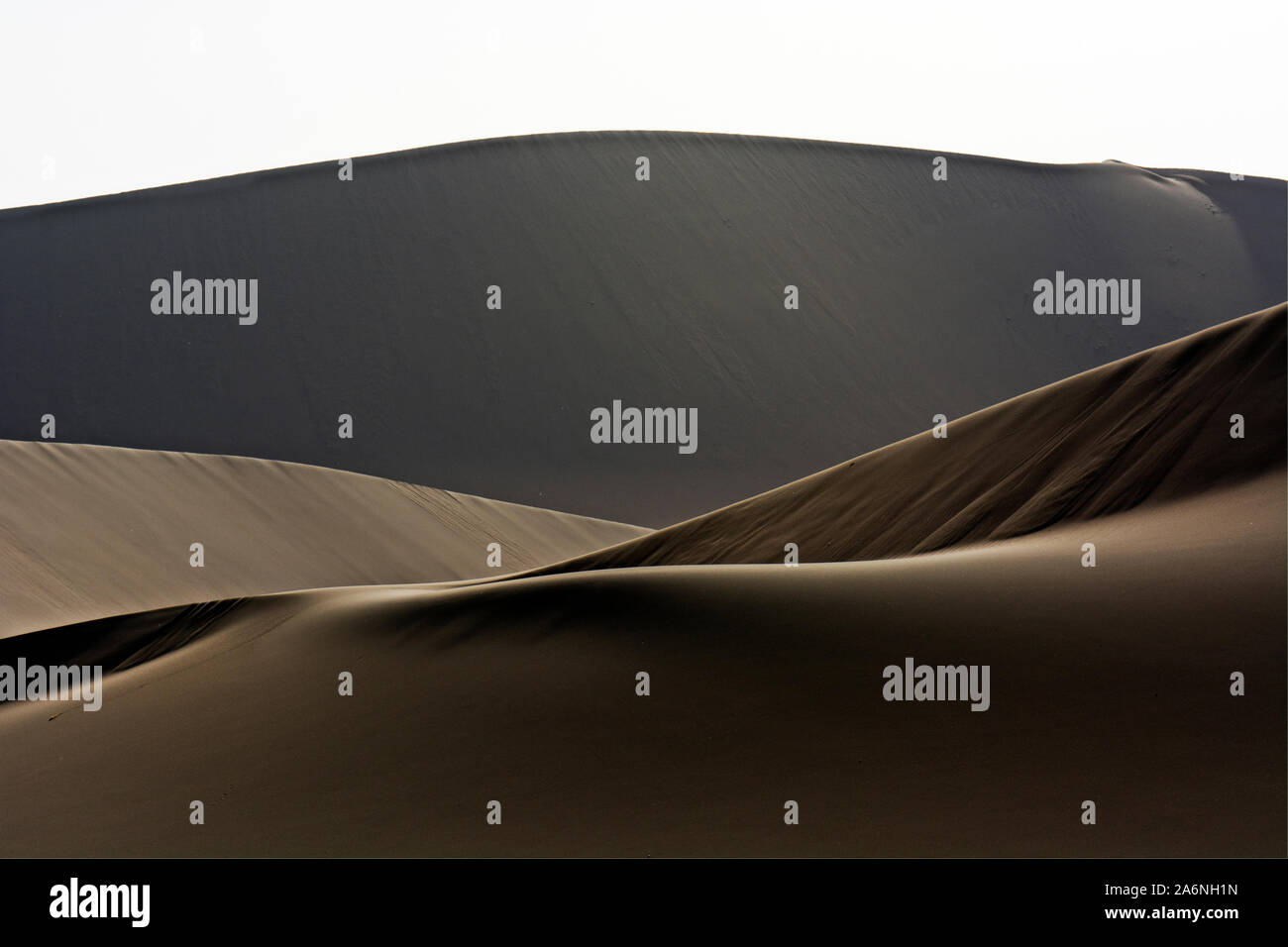 Dunes au Singing Sands Dunes geopark, Nanjing, Chine Banque D'Images