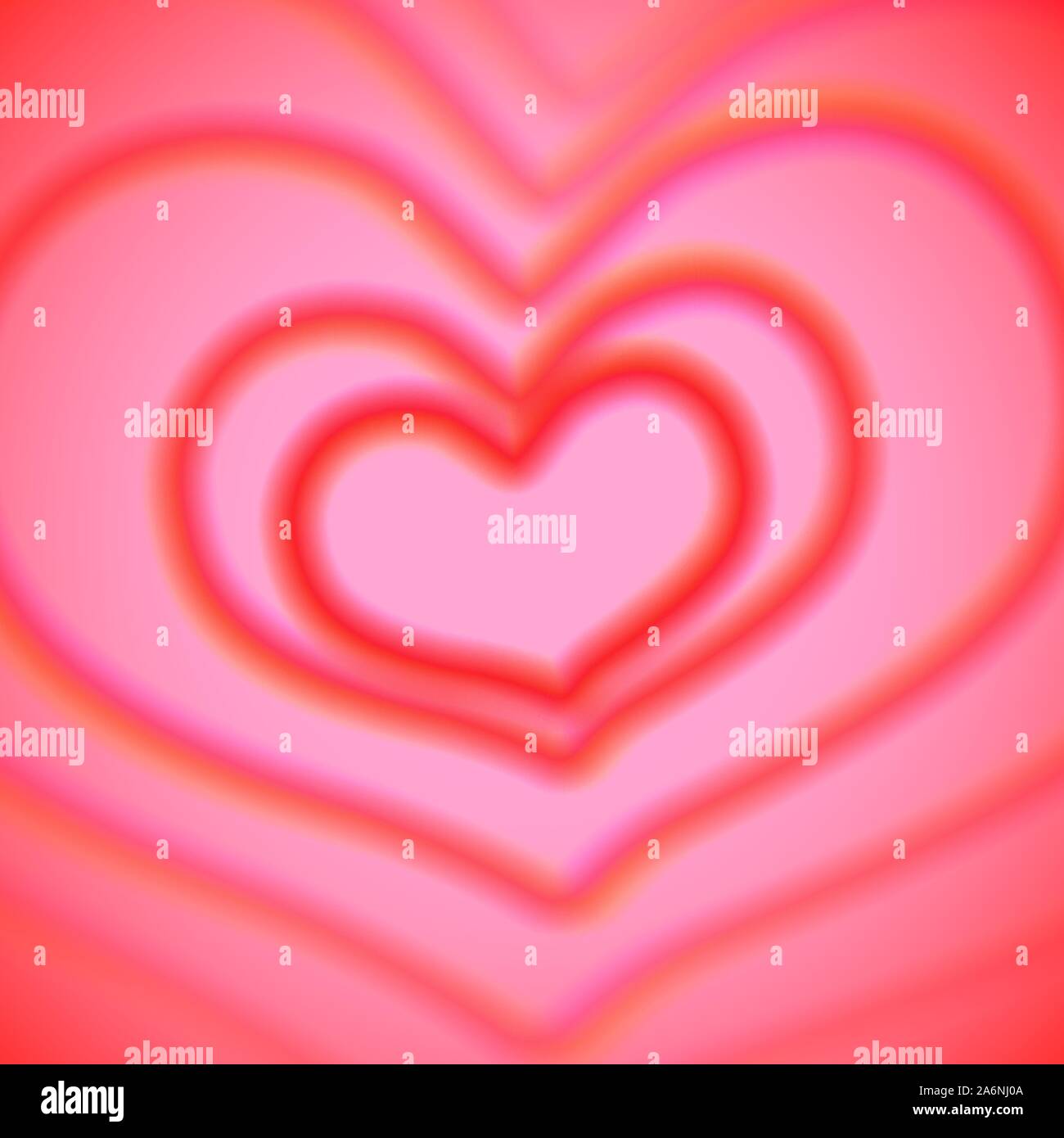 Carte coeur avec aberrations colorées Illustration de Vecteur