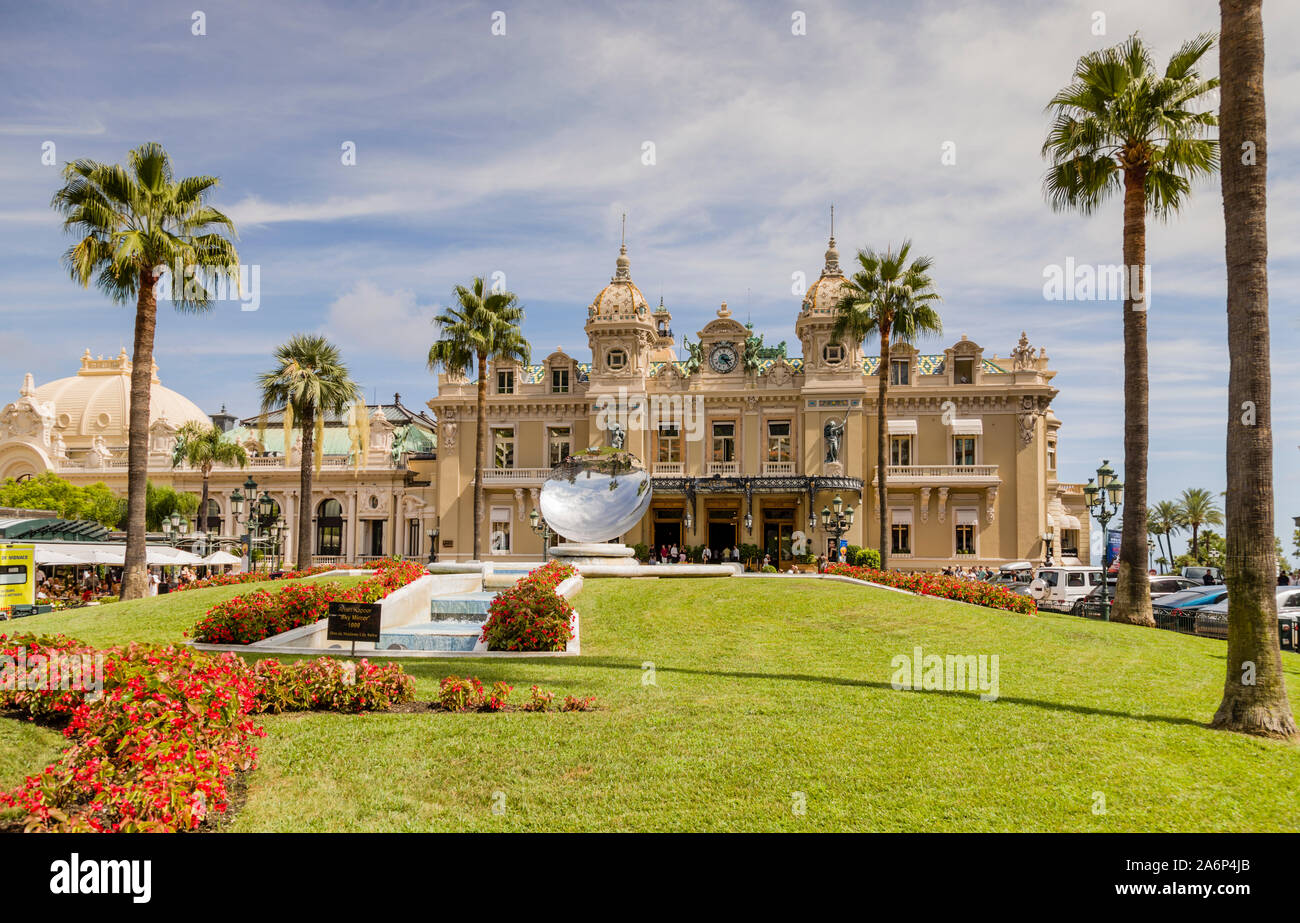 Le célèbre Casino de Monte Carlo, Monaco Banque D'Images