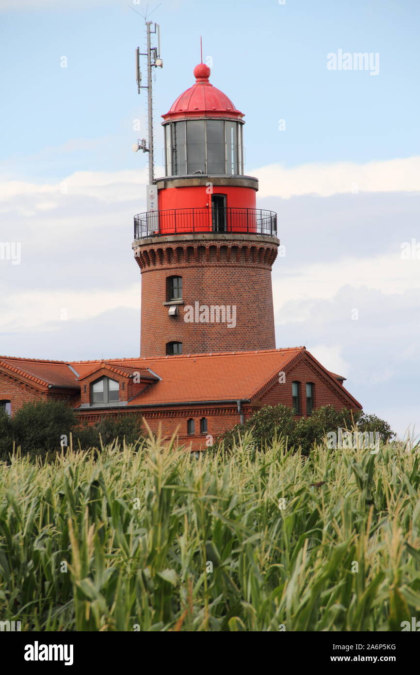 Le phare dans la mer Baltique Bütgenbacher Hof Banque D'Images