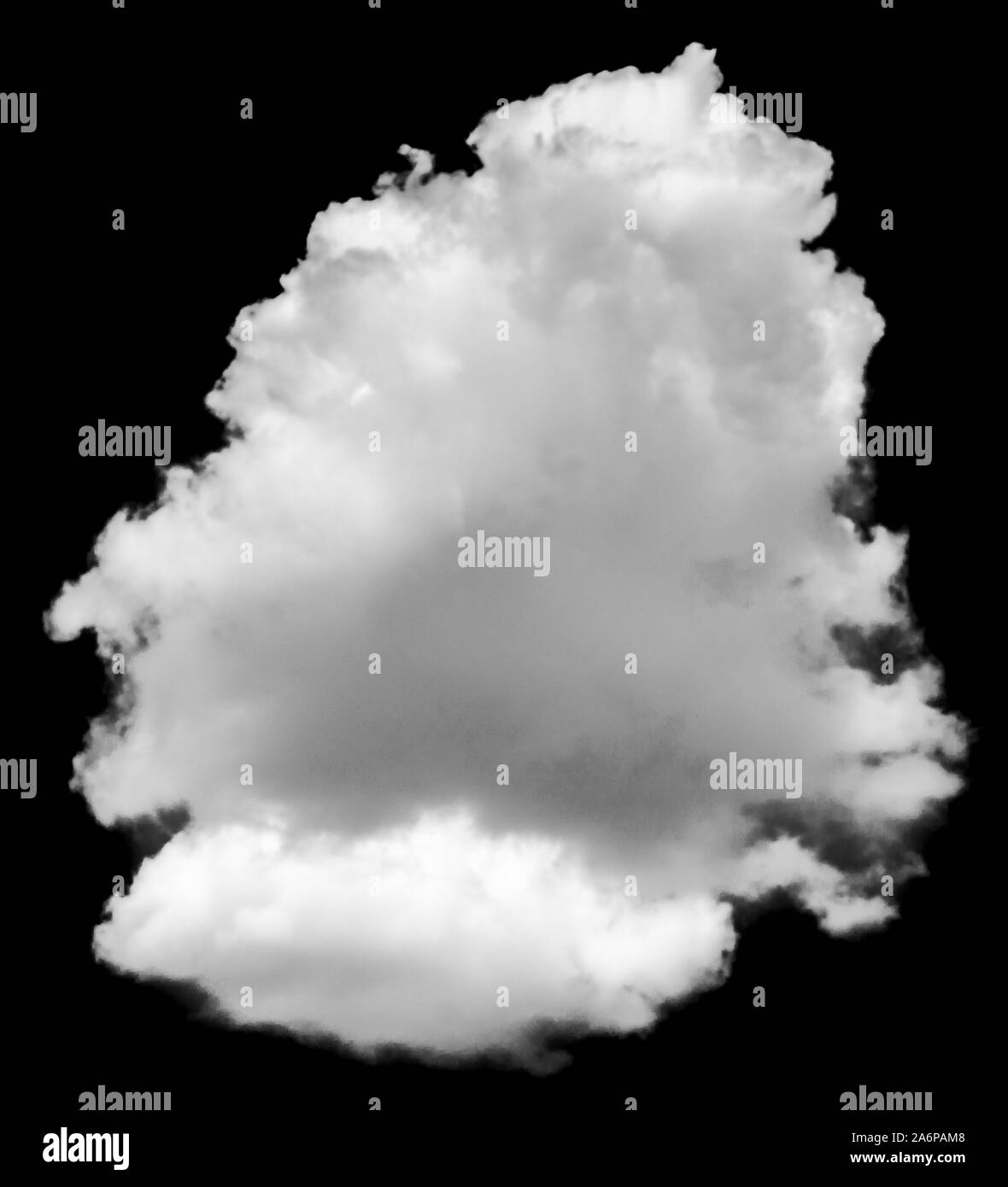 Nuage isolé sur fond noir. Éléments de conception Banque D'Images Nuage isolé sur fond noir. Éléments de conception Banque D'Images