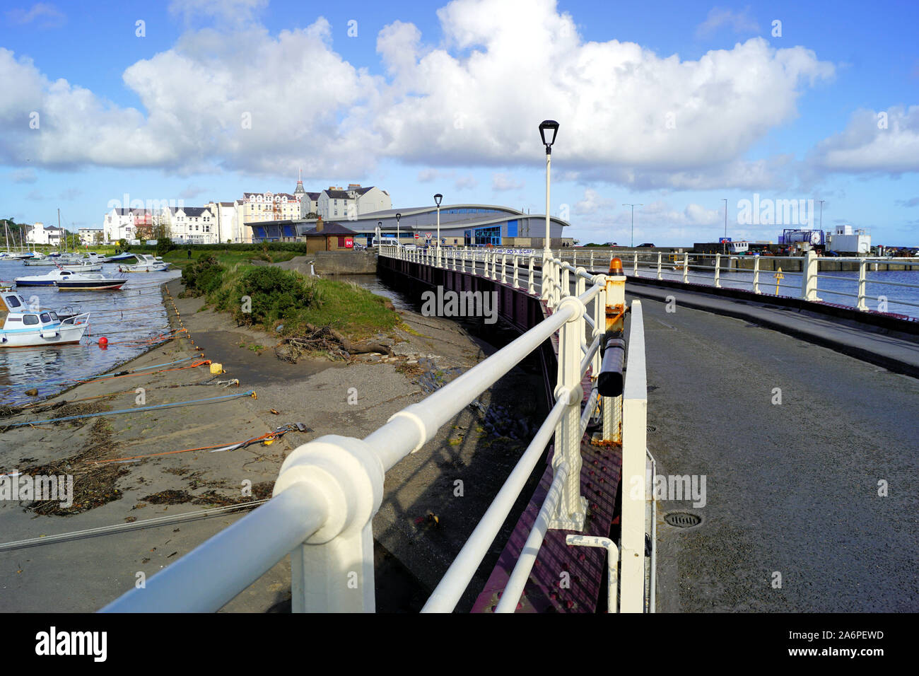 Port intérieur de l'île de Man Ramsey Banque D'Images