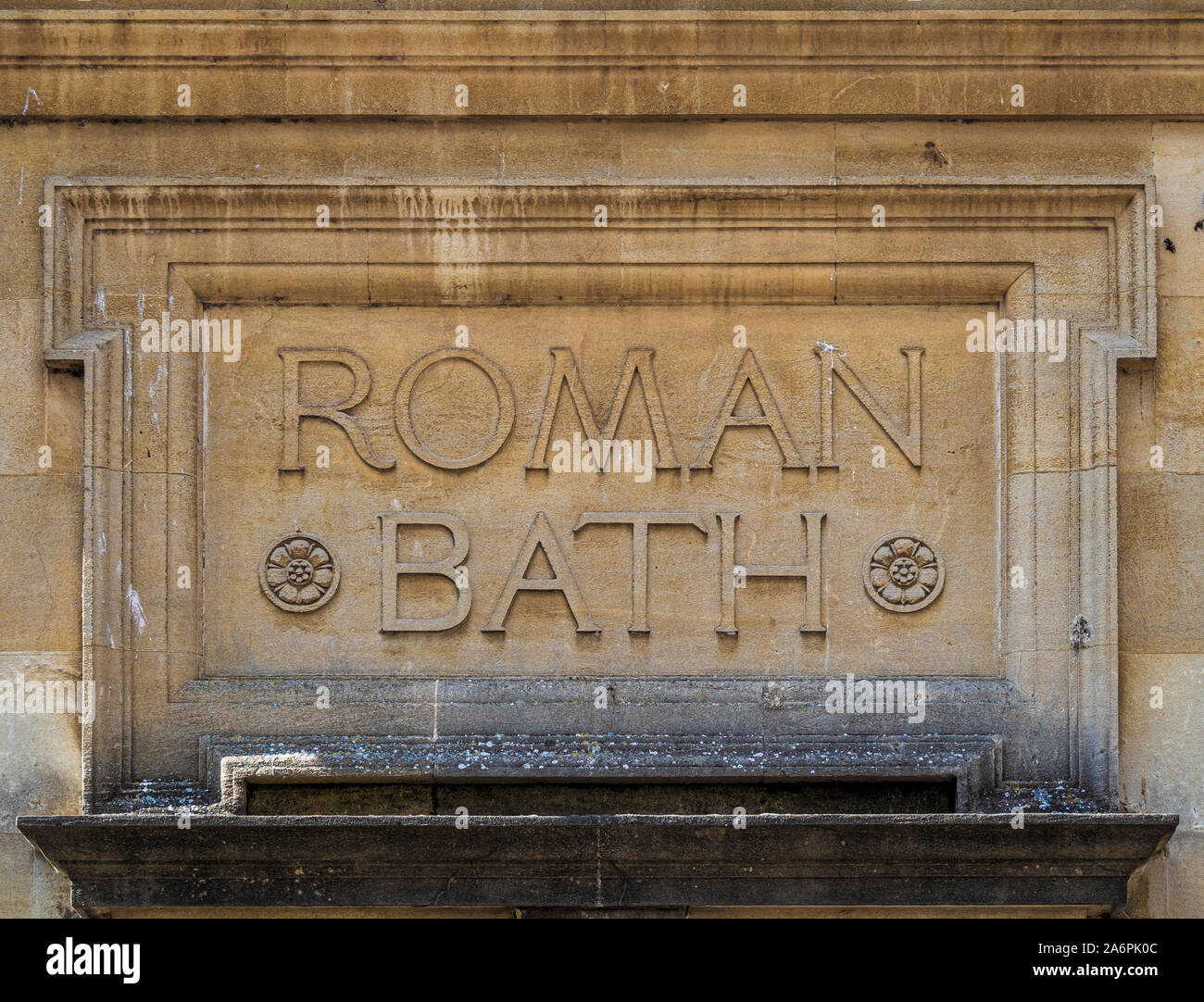 La salle des pompes, bains romains, Bath, Somerset, Royaume-Uni. Banque D'Images