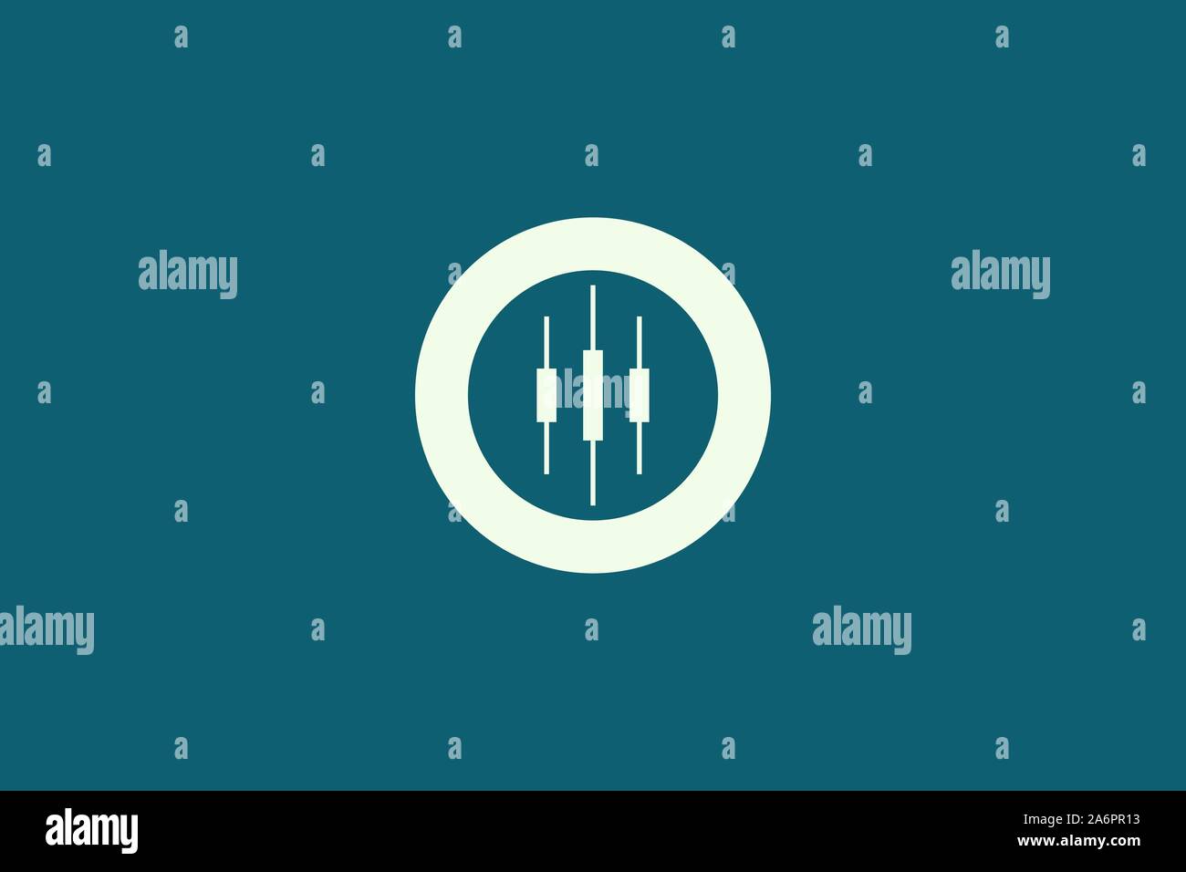 Combinaison cercle logo design avec graphique à barres. Moderne et minimaliste design illustration vectorielle adaptée aux voyageurs d'affaires ou d'une marque Illustration de Vecteur